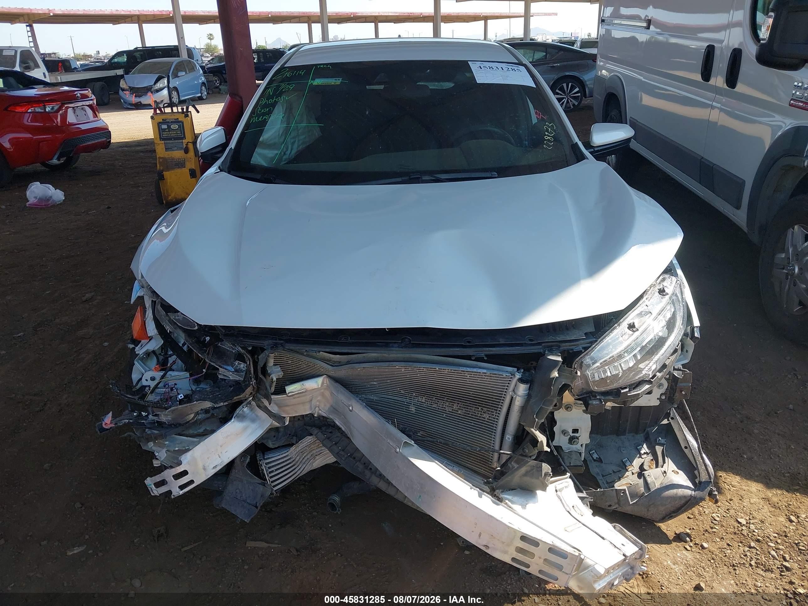 2021 Honda Civic Sport White vin: SHHFK7H48MU228273
