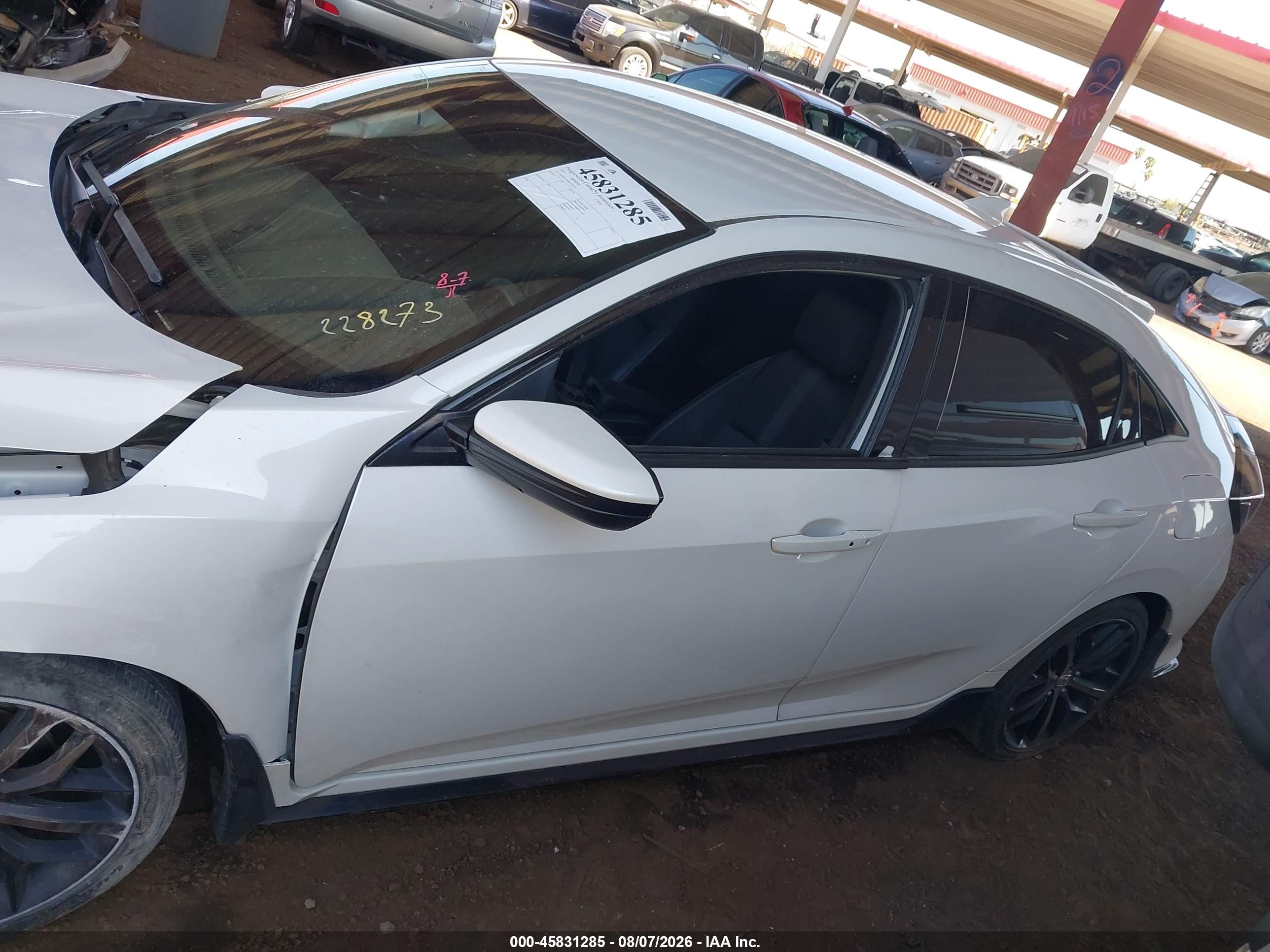 2021 Honda Civic Sport White vin: SHHFK7H48MU228273