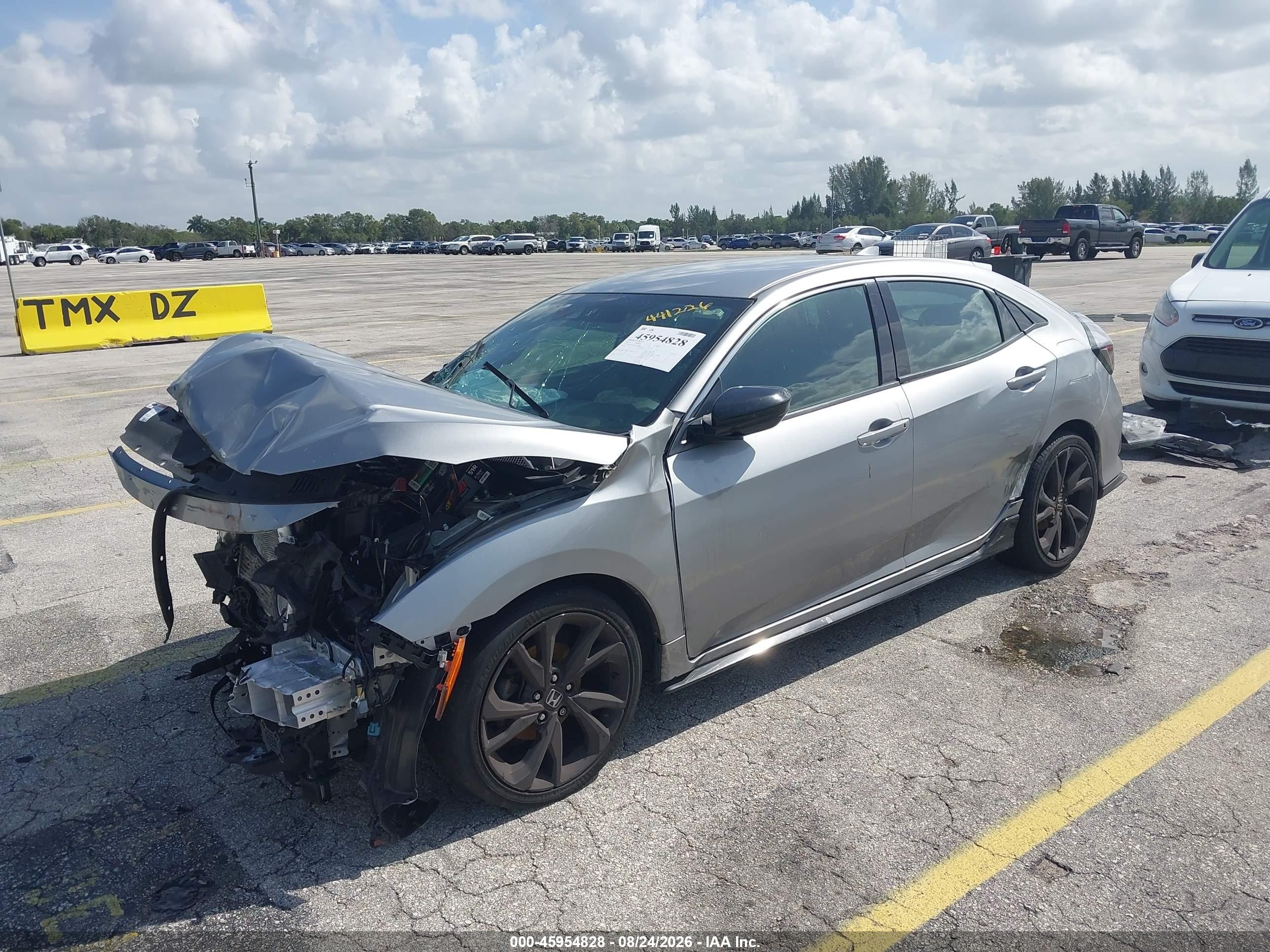 2019 Honda Civic Sport Gray vin: SHHFK7H4XKU222097