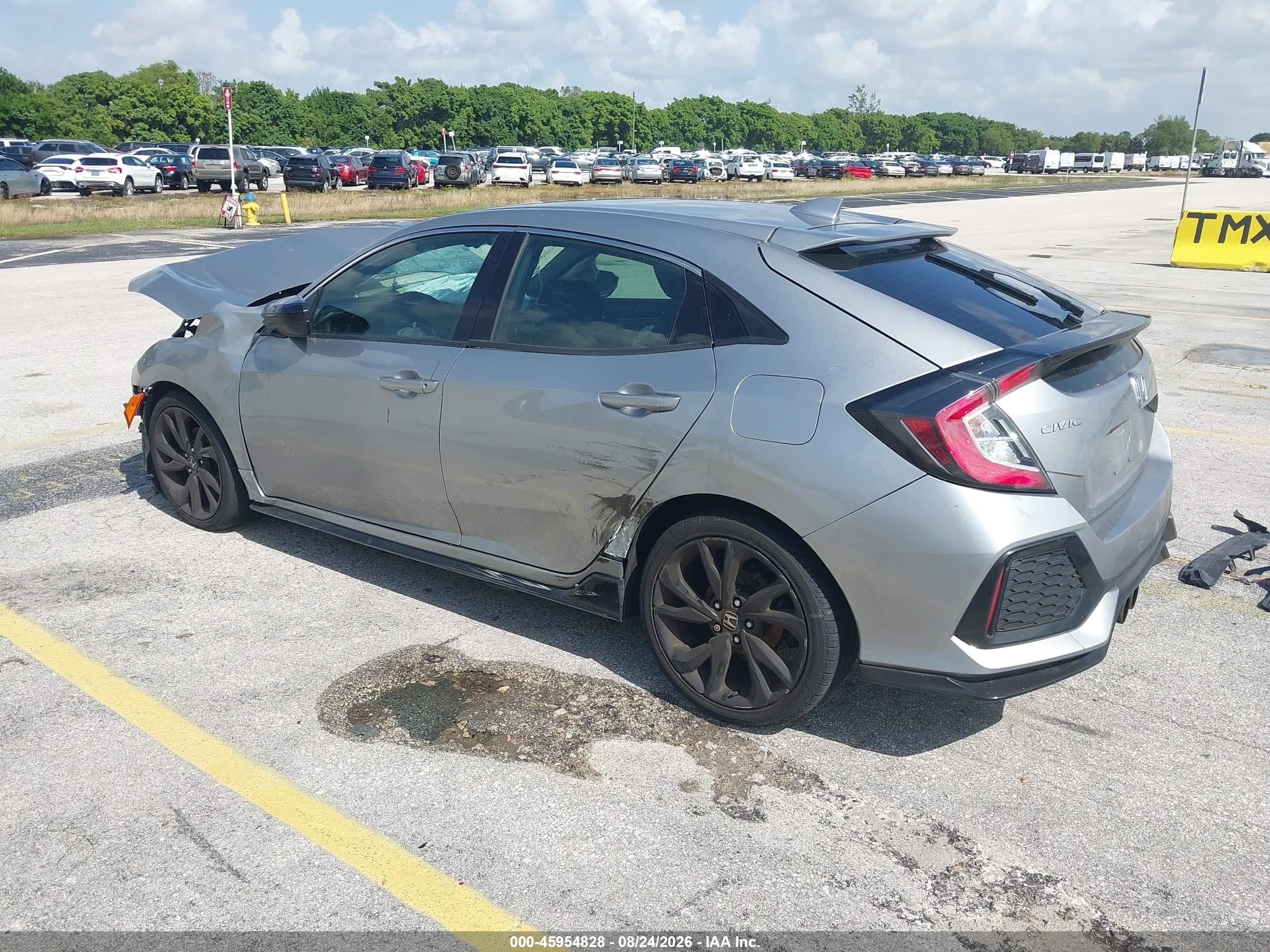 2019 Honda Civic Sport Gray vin: SHHFK7H4XKU222097