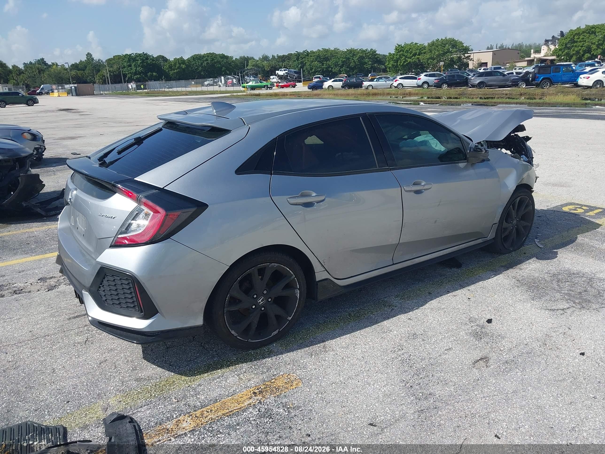 2019 Honda Civic Sport Gray vin: SHHFK7H4XKU222097