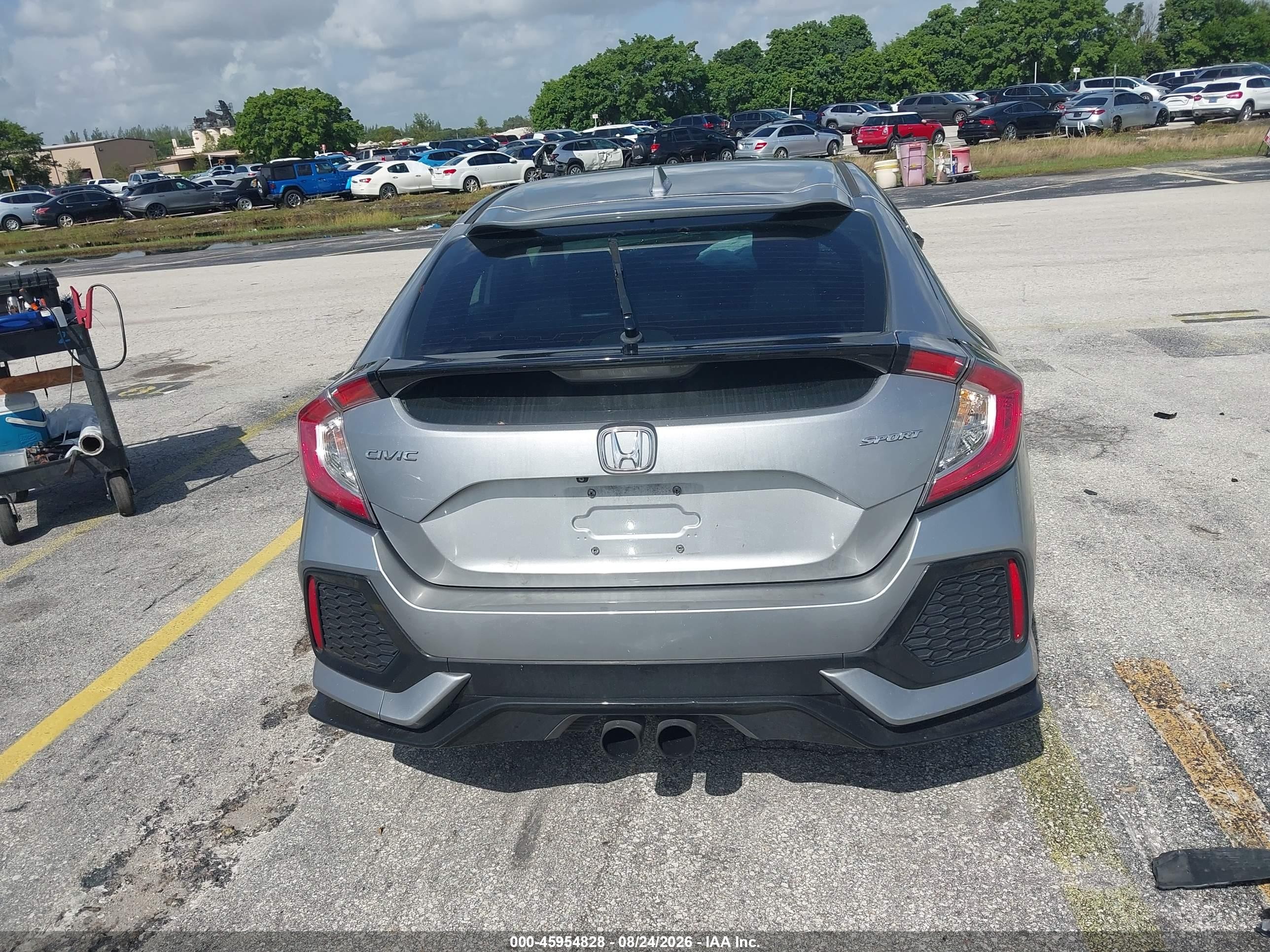 2019 Honda Civic Sport Gray vin: SHHFK7H4XKU222097