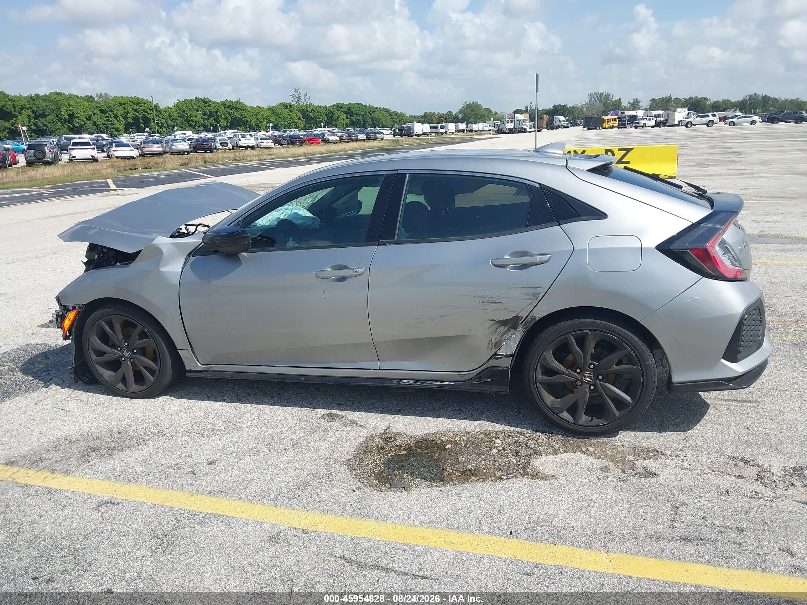 2019 Honda Civic Sport Gray vin: SHHFK7H4XKU222097