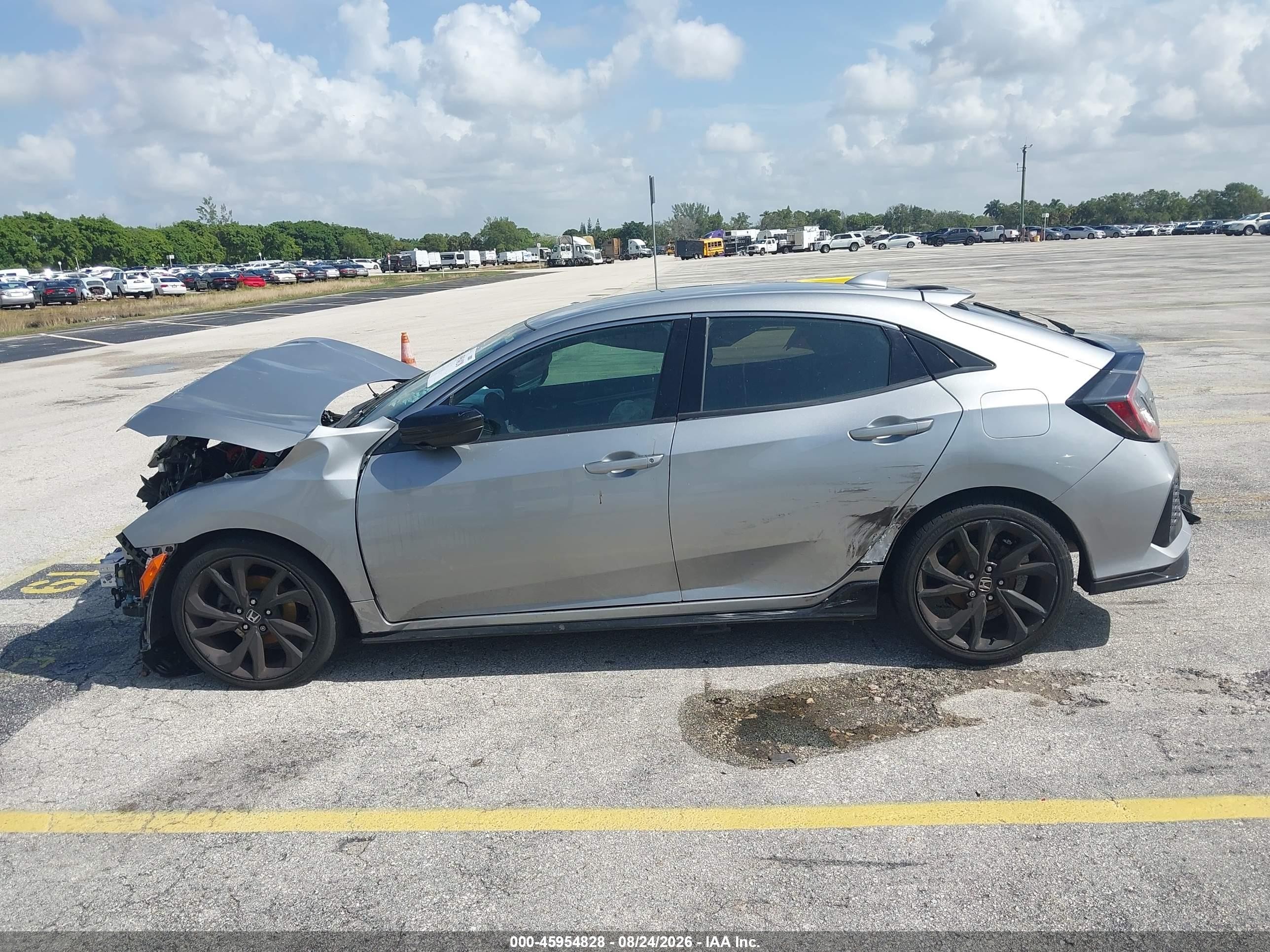 2019 Honda Civic Sport Gray vin: SHHFK7H4XKU222097