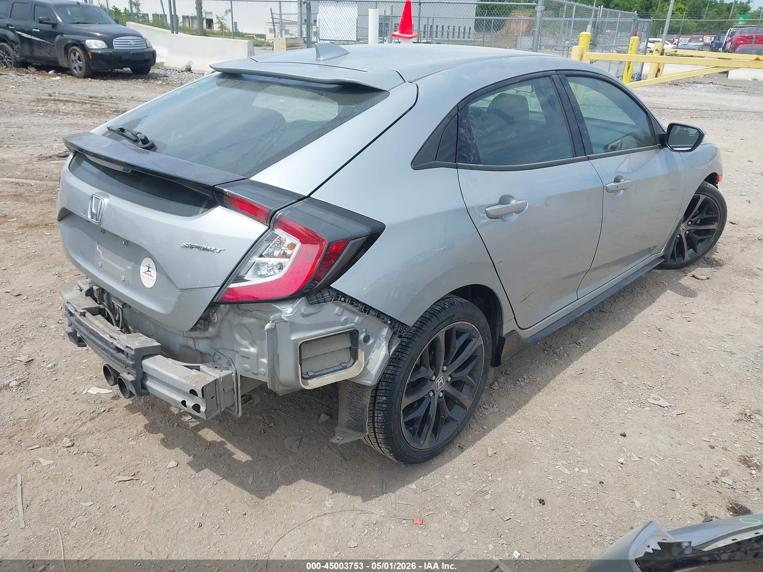 2021 Honda Civic Sport Серебряный vin: SHHFK7H4XMU210986
