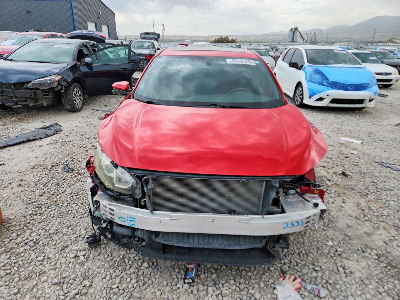 2017 Honda Civic Ex Red vin: SHHFK7H50HU416963