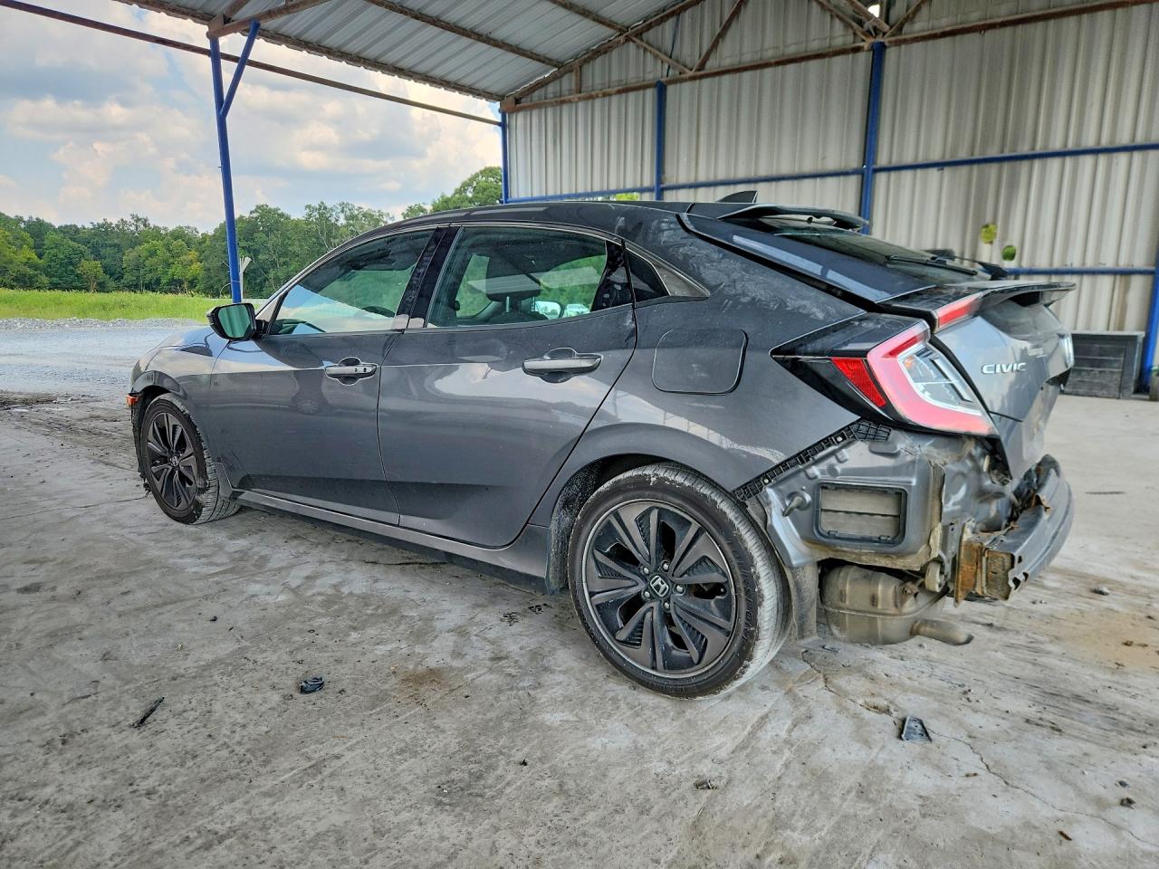 2018 Honda Civic Ex Gray vin: SHHFK7H51JU218009