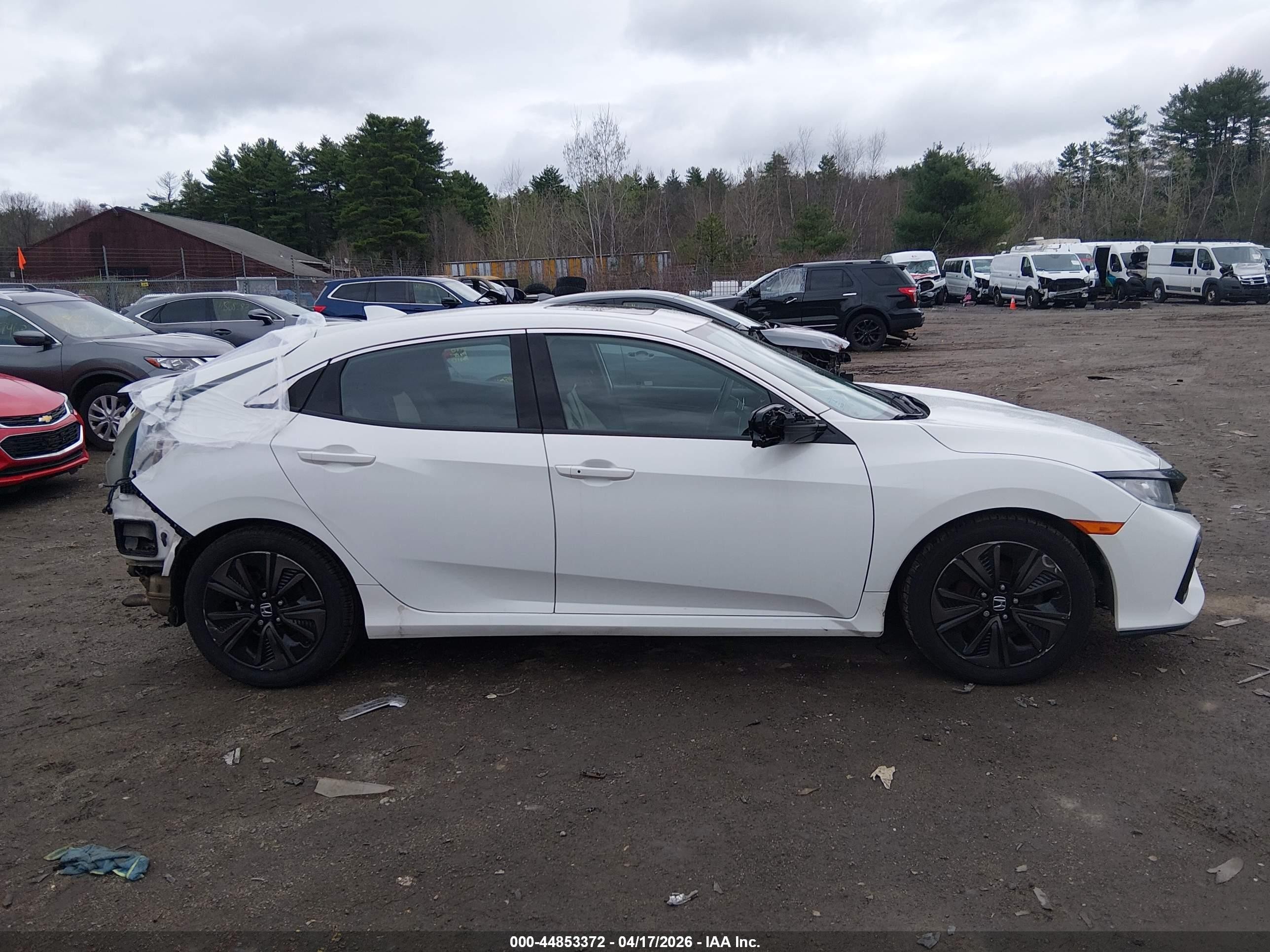2017 Honda Civic Ex White vin: SHHFK7H54HU416819