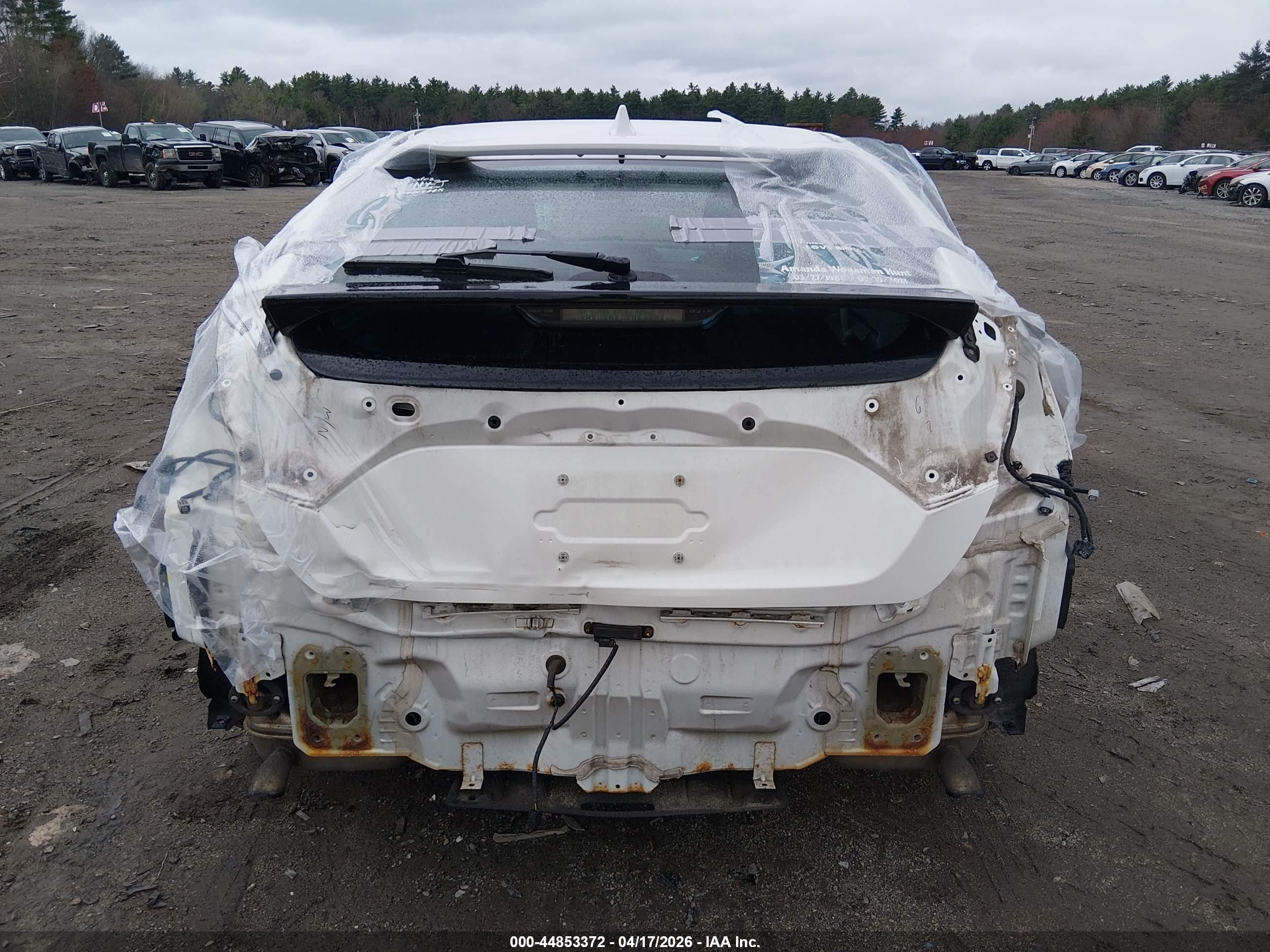 2017 Honda Civic Ex White vin: SHHFK7H54HU416819
