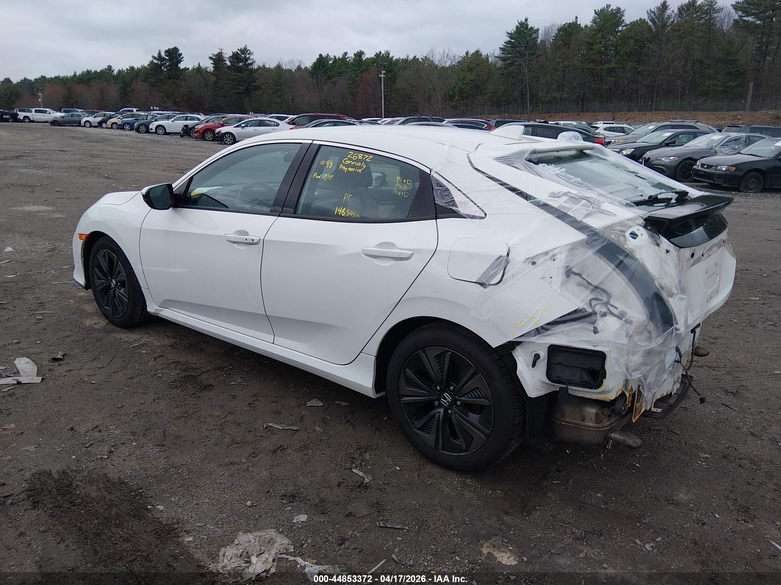 2017 Honda Civic Ex White vin: SHHFK7H54HU416819