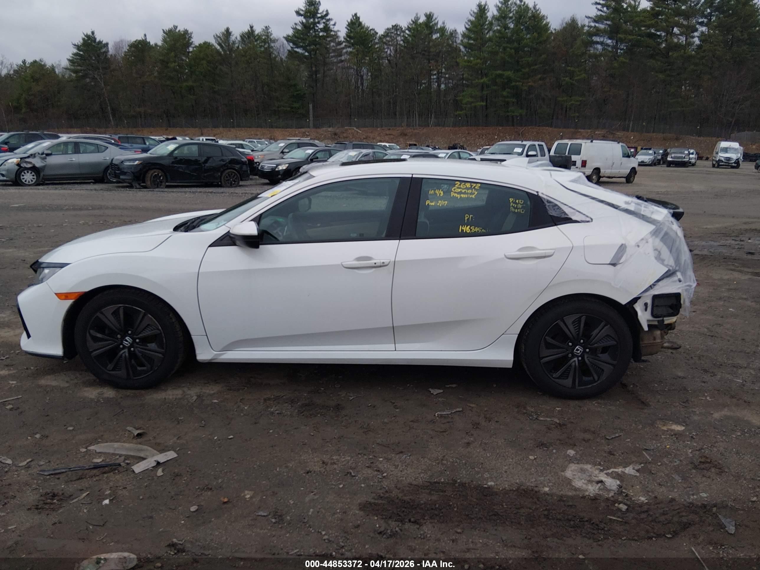 2017 Honda Civic Ex White vin: SHHFK7H54HU416819