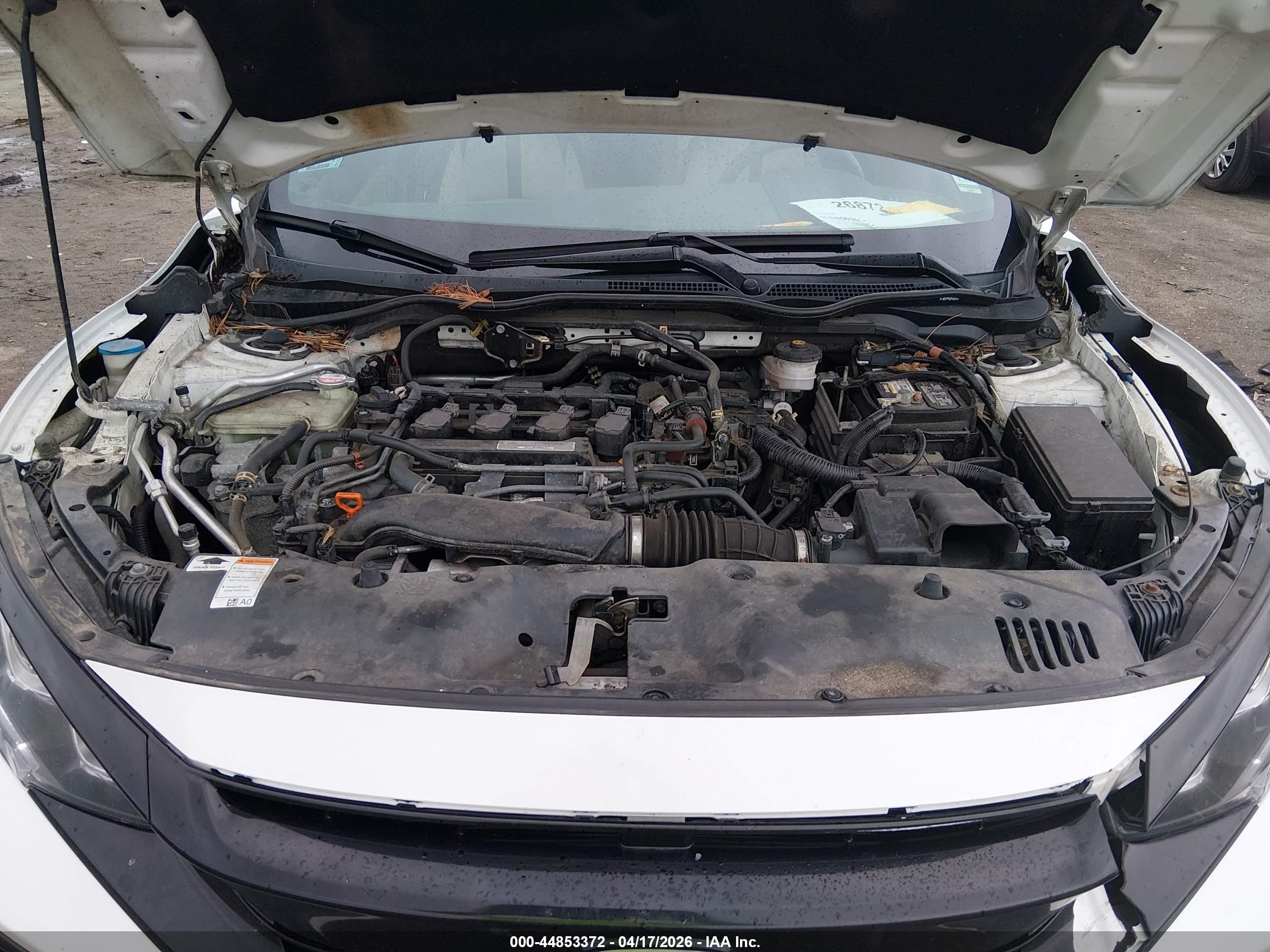 2017 Honda Civic Ex White vin: SHHFK7H54HU416819