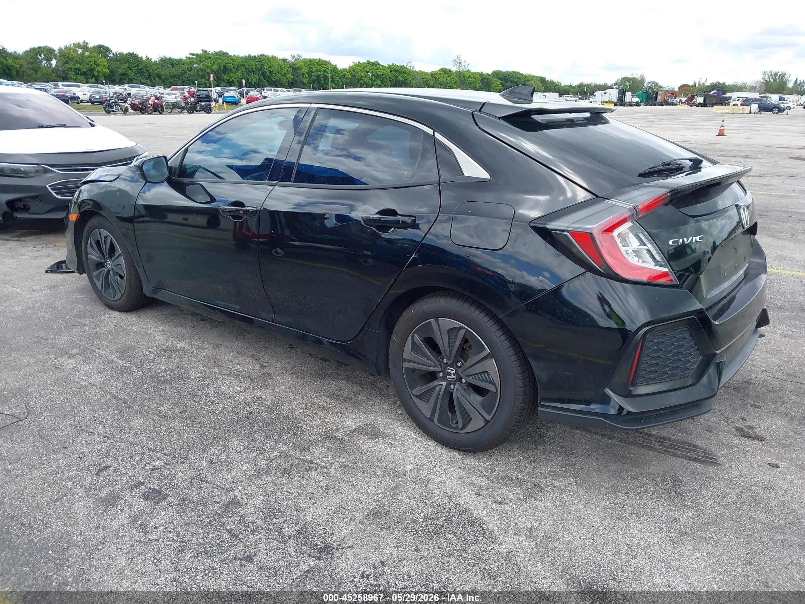2017 Honda Civic Ex Black vin: SHHFK7H55HU204219