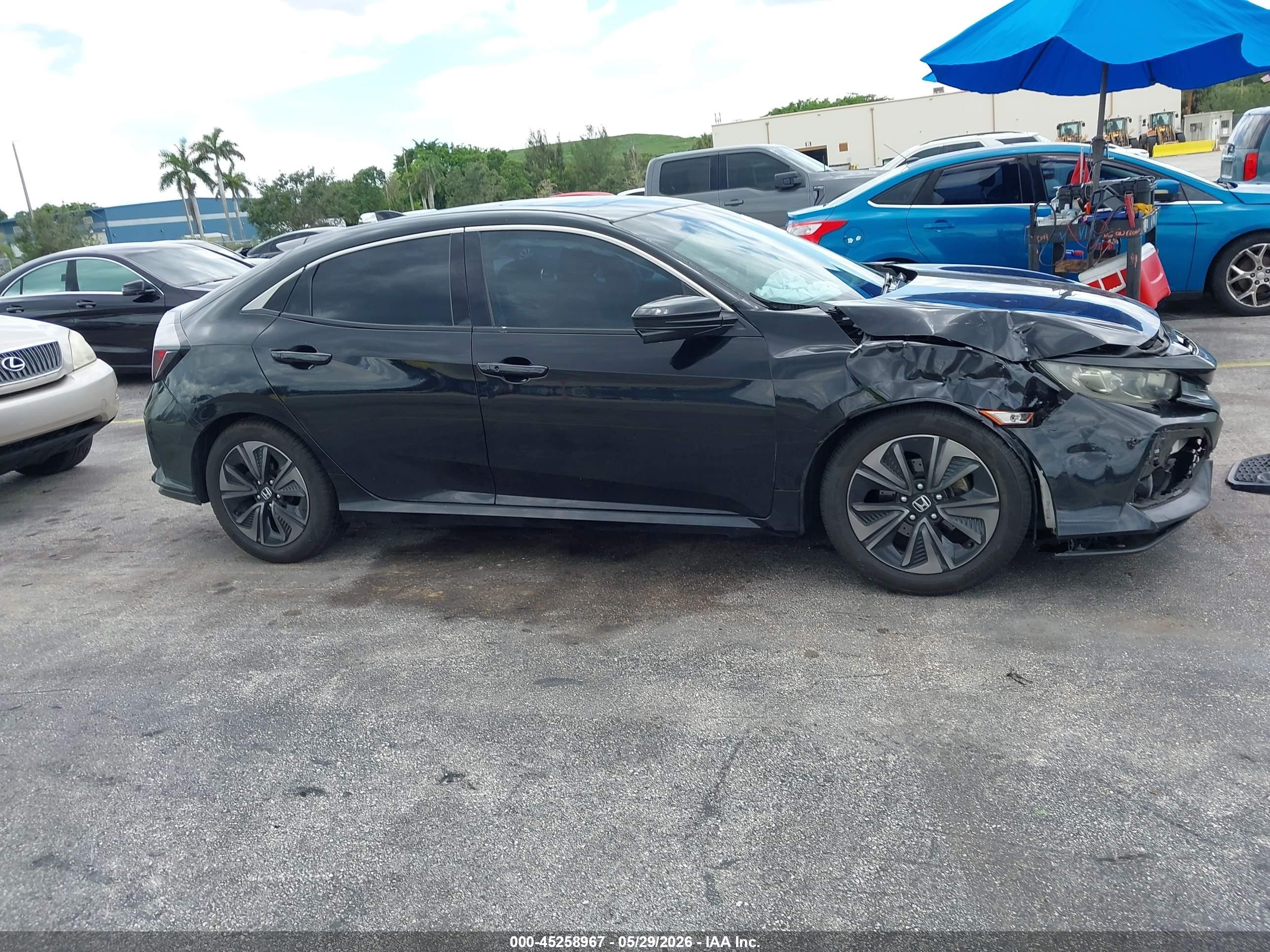 2017 Honda Civic Ex Black vin: SHHFK7H55HU204219