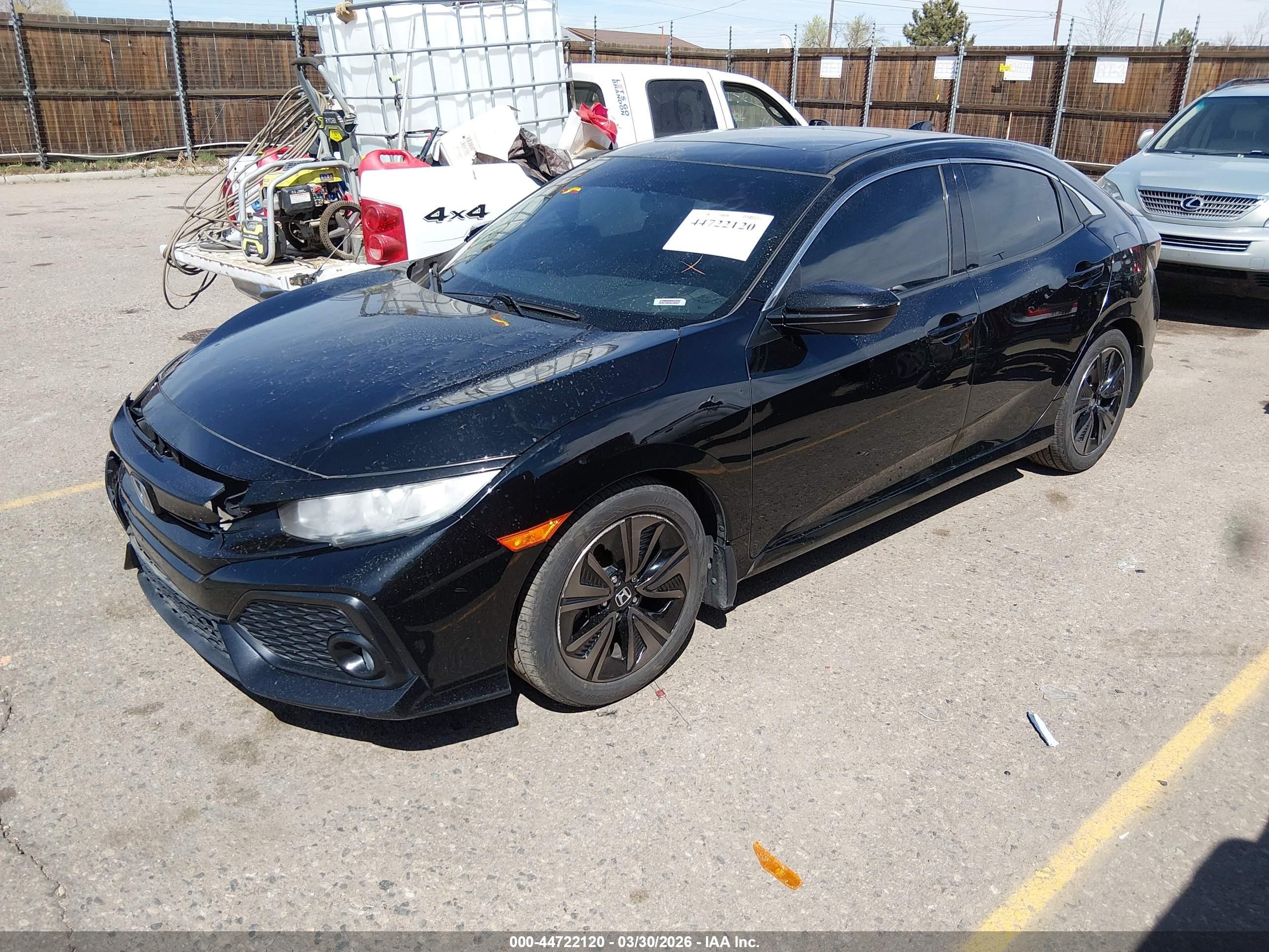 2017 Honda Civic Ex Black vin: SHHFK7H55HU405814