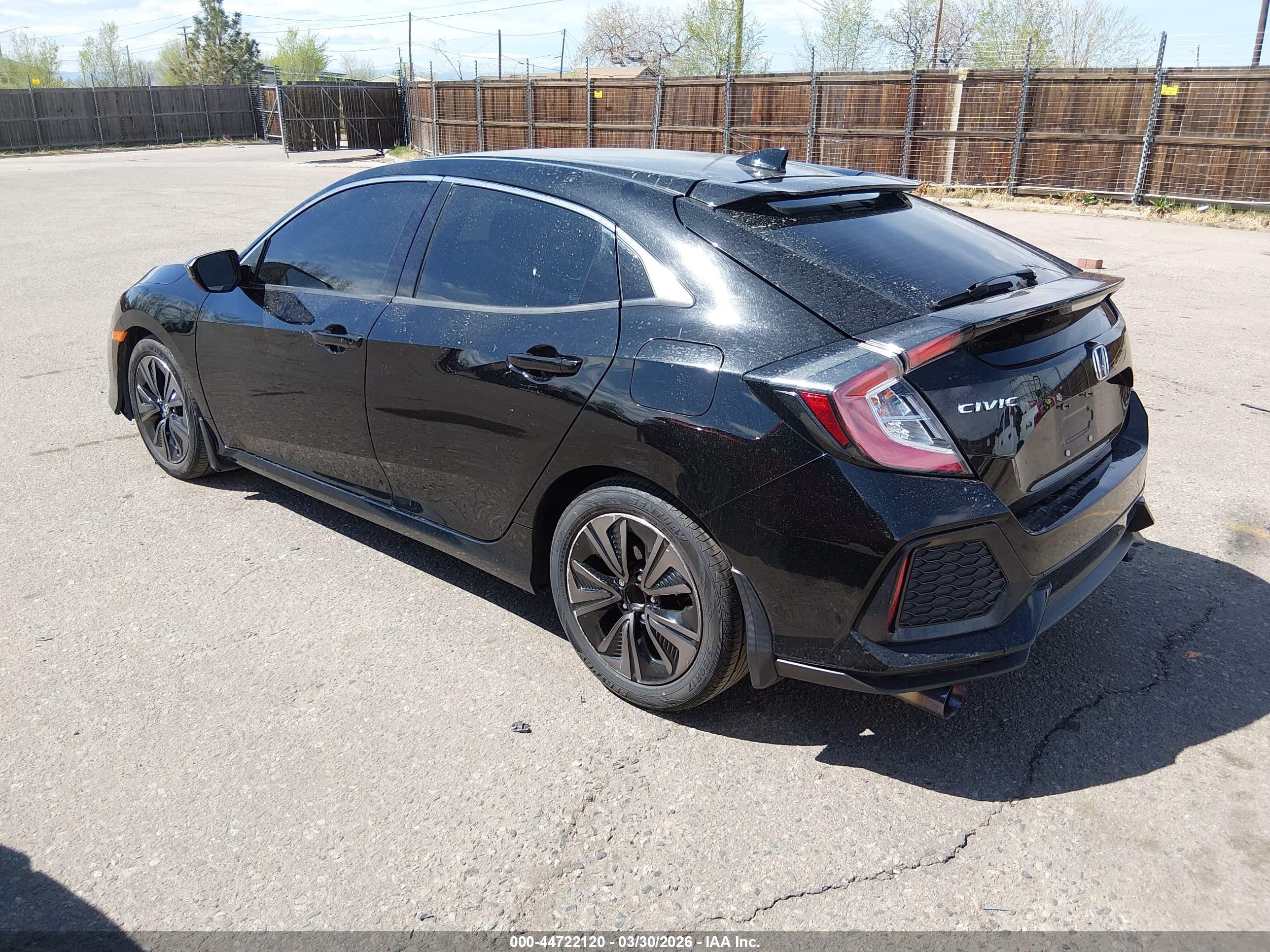 2017 Honda Civic Ex Black vin: SHHFK7H55HU405814
