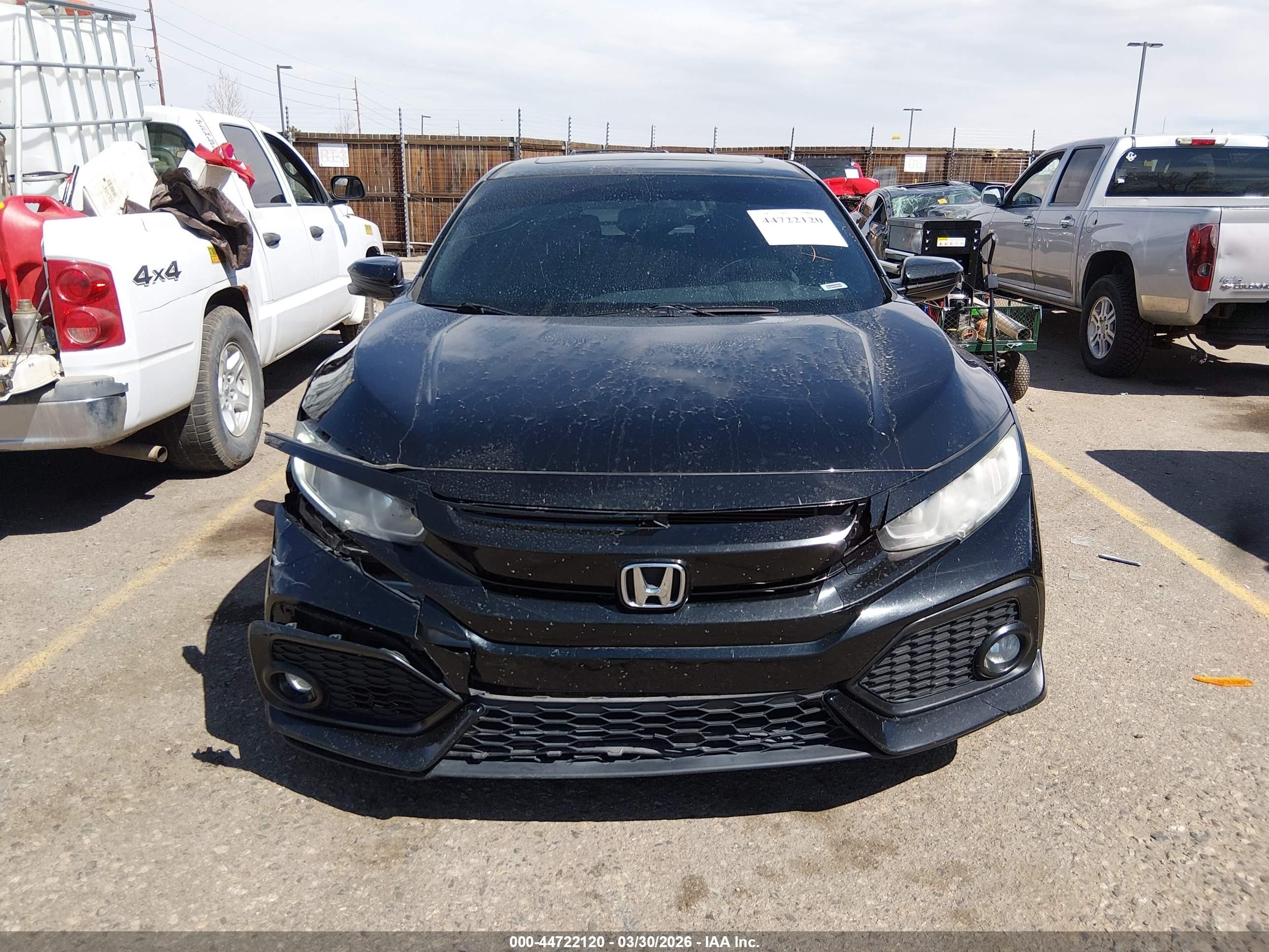 2017 Honda Civic Ex Black vin: SHHFK7H55HU405814