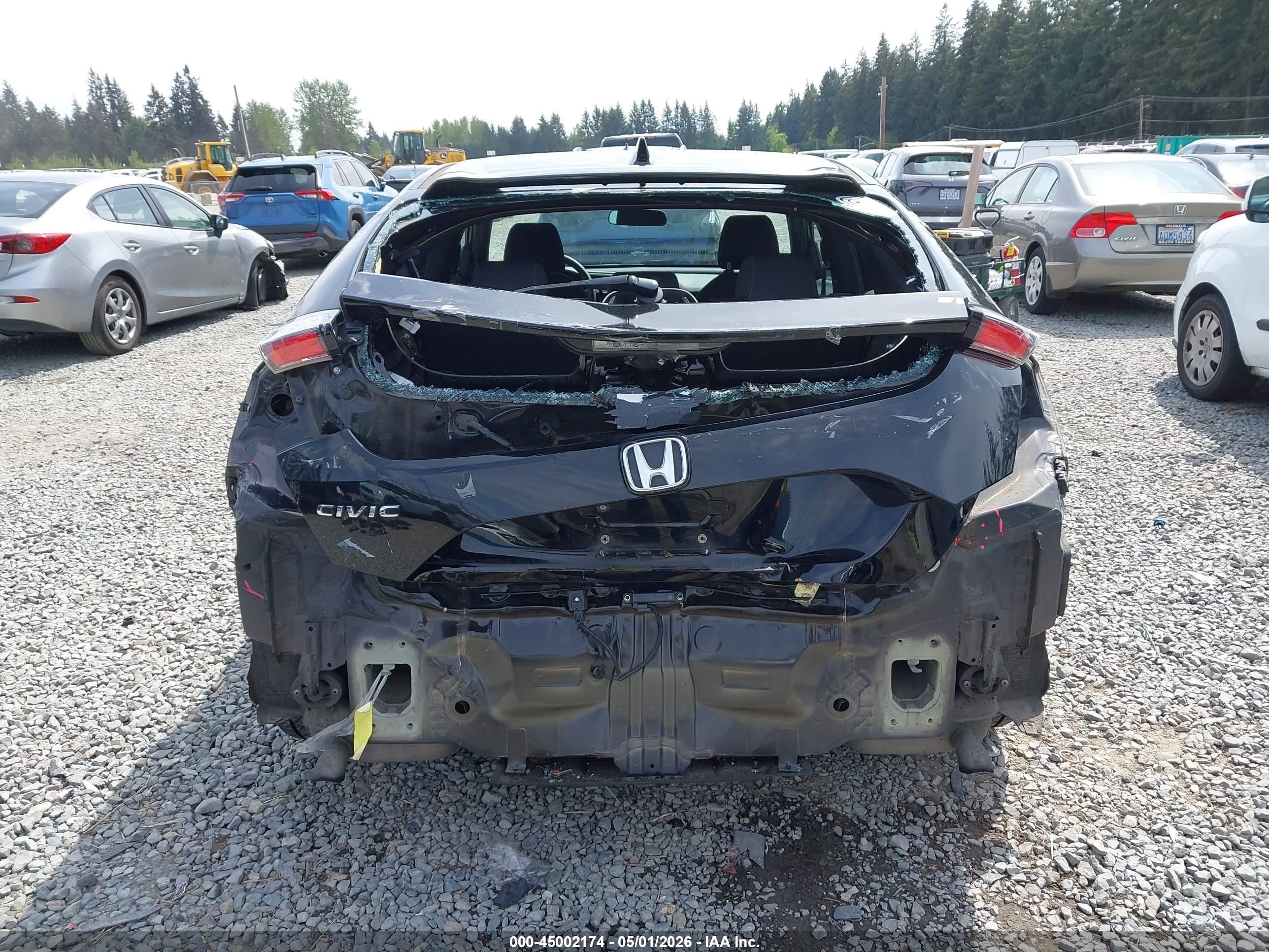 2017 Honda Civic Ex Black vin: SHHFK7H58HU414569