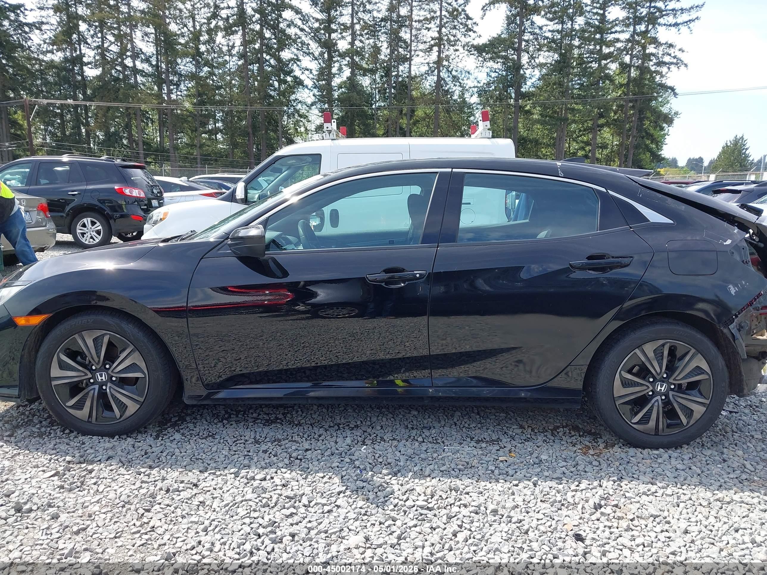 2017 Honda Civic Ex Black vin: SHHFK7H58HU414569