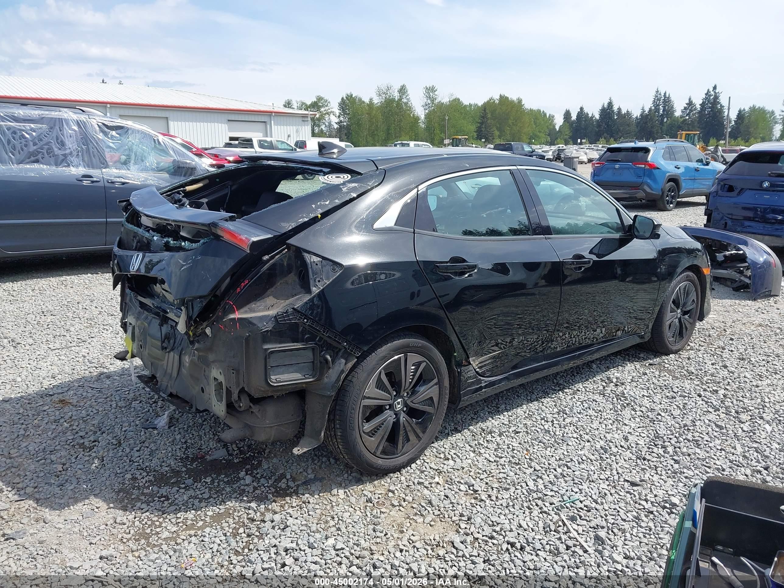 2017 Honda Civic Ex Black vin: SHHFK7H58HU414569