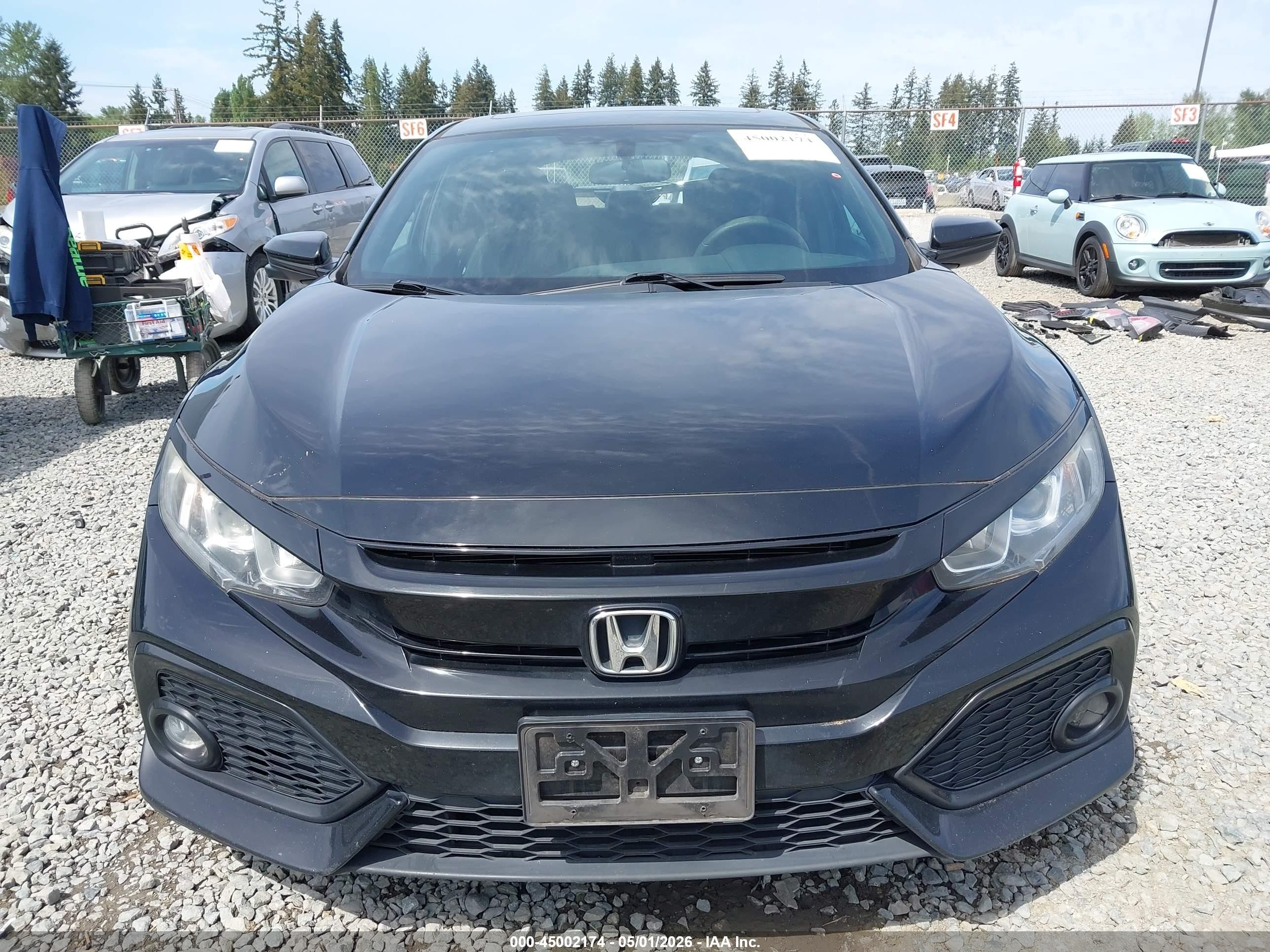 2017 Honda Civic Ex Black vin: SHHFK7H58HU414569