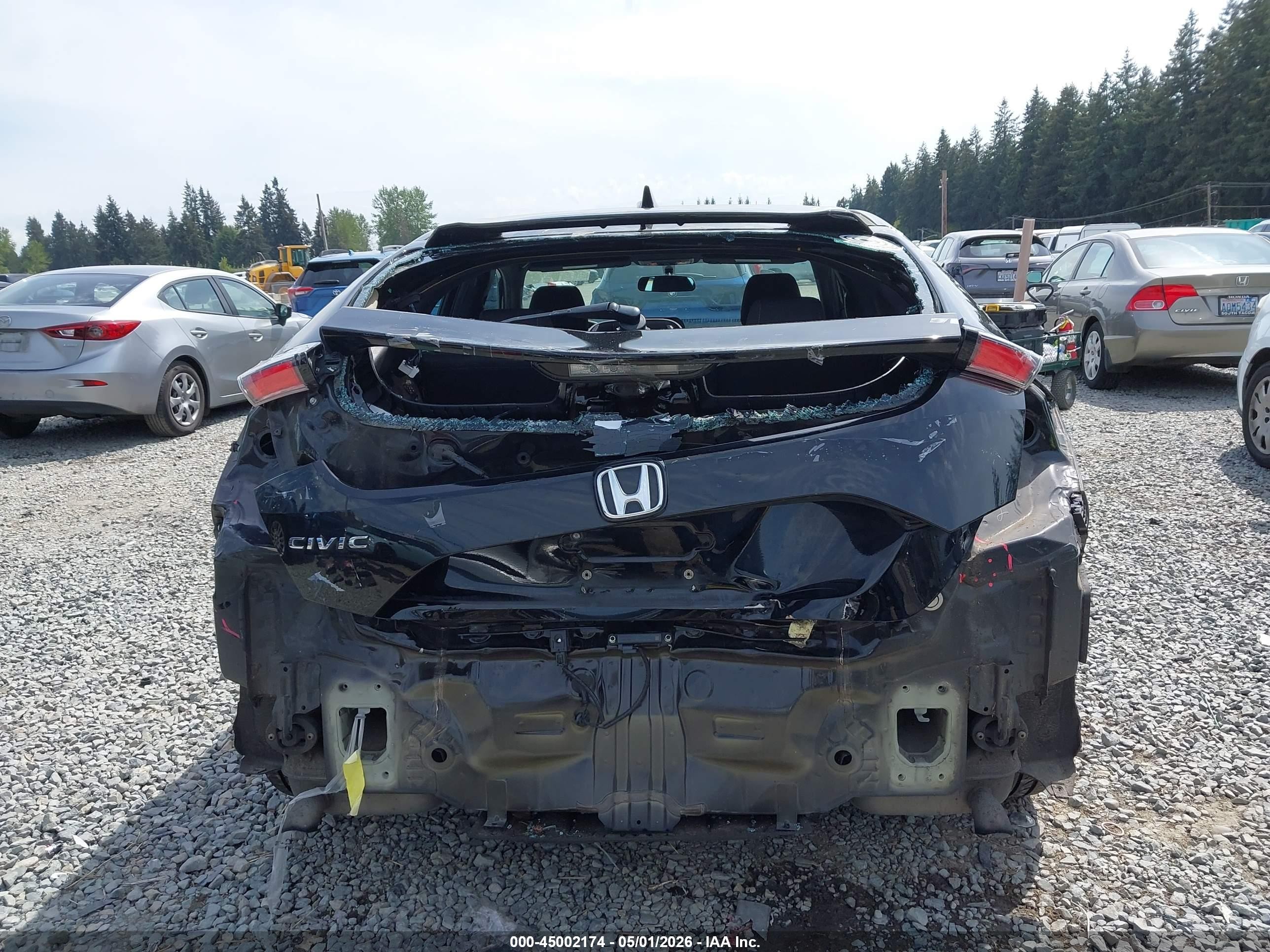 2017 Honda Civic Ex Black vin: SHHFK7H58HU414569