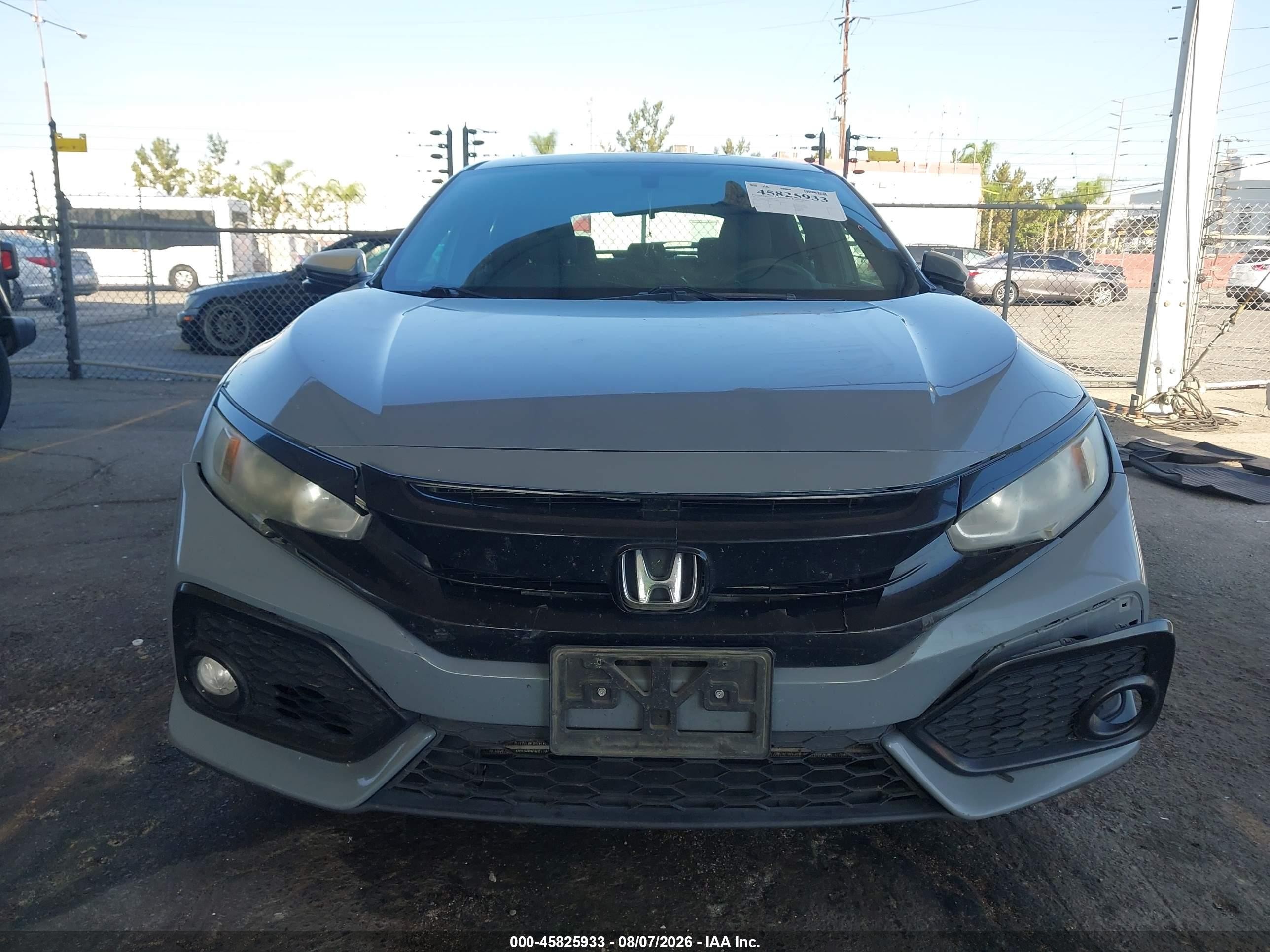 2018 Honda Civic Ex Gray vin: SHHFK7H5XJU432898