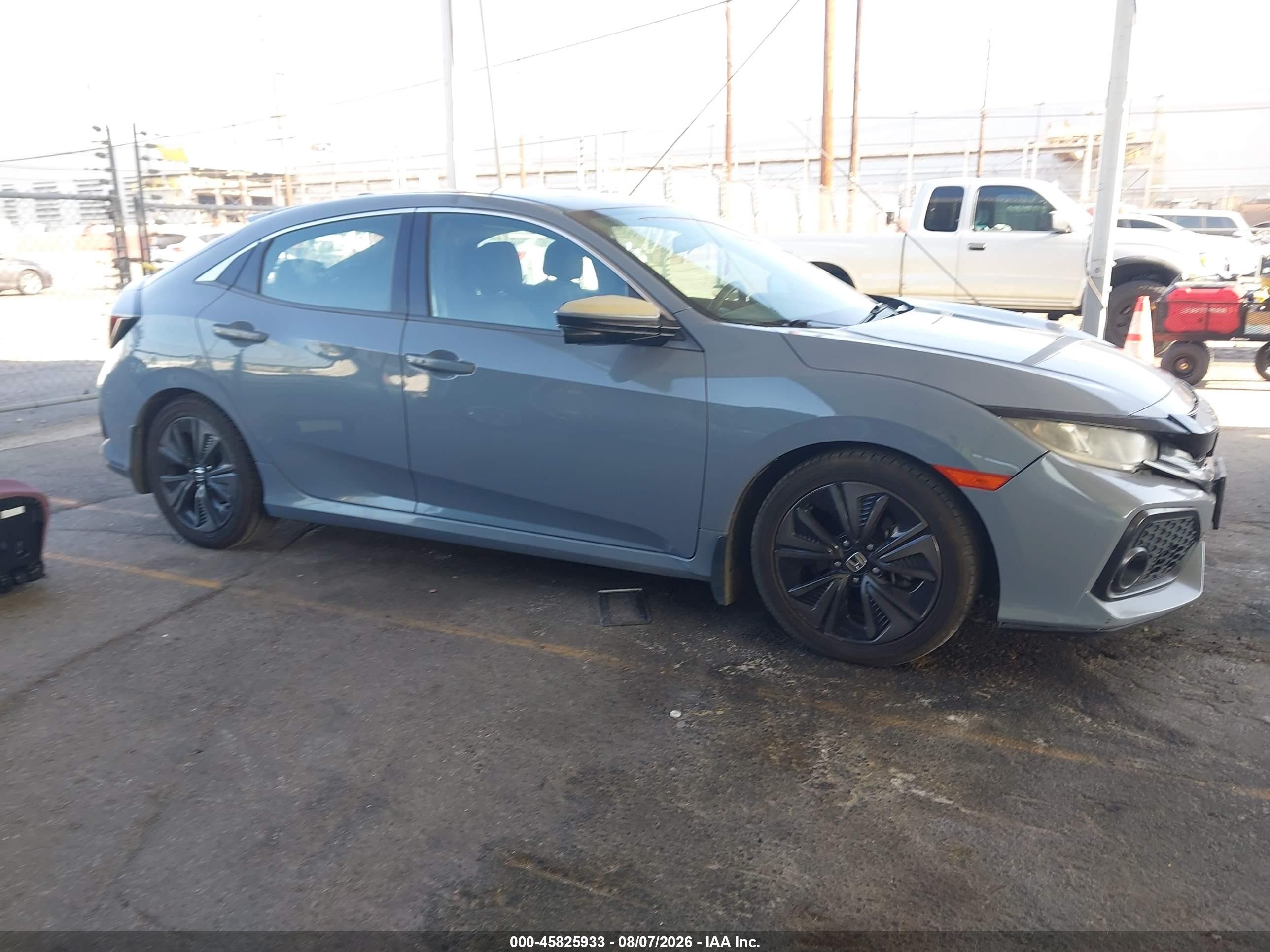 2018 Honda Civic Ex Gray vin: SHHFK7H5XJU432898