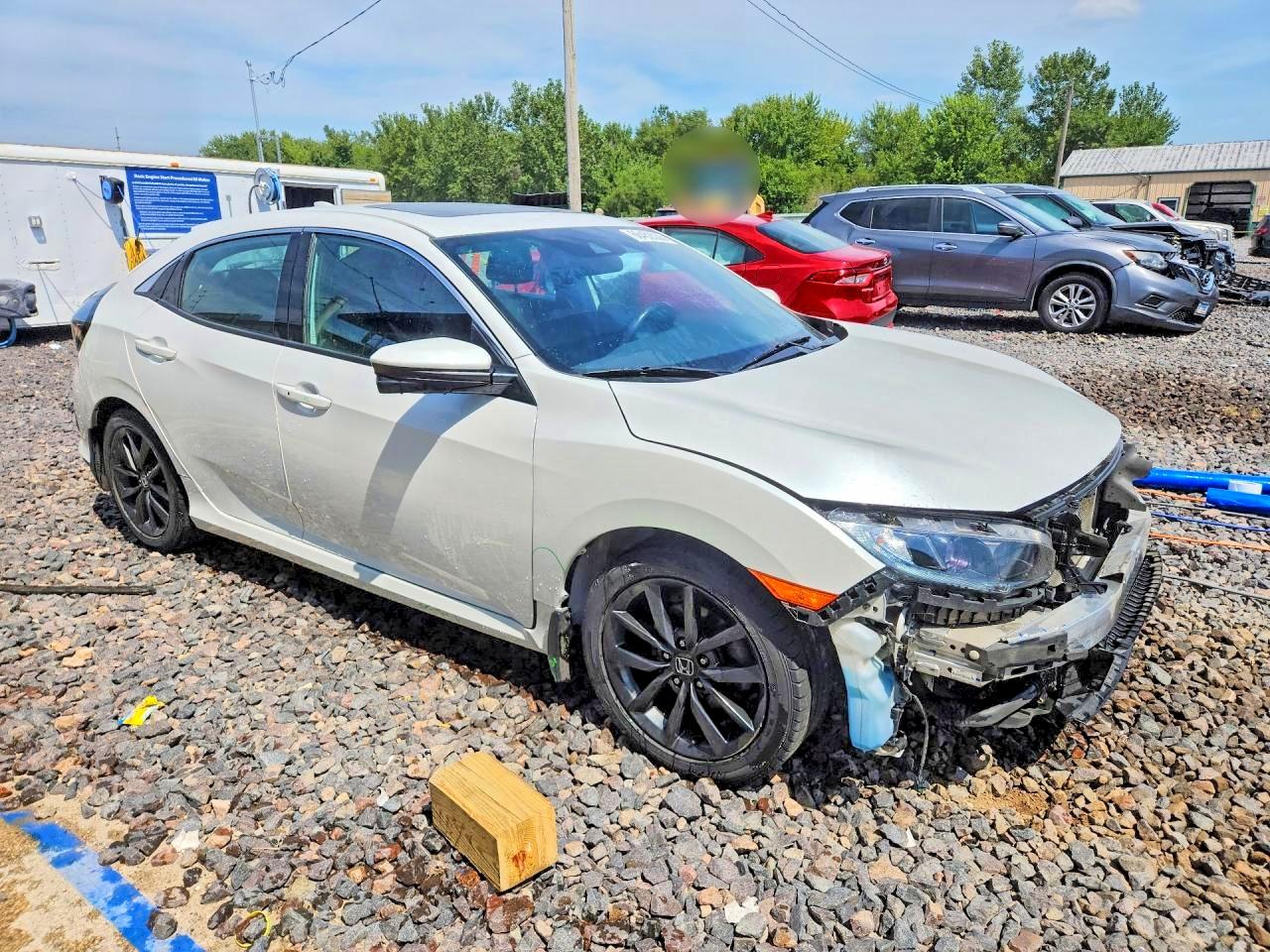 2021 Honda Civic Ex White vin: SHHFK7H60MU212179
