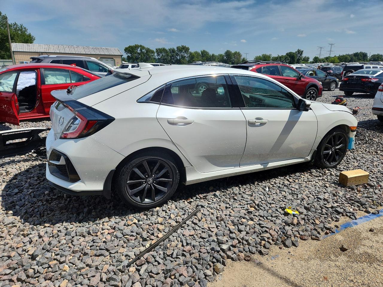 2021 Honda Civic Ex White vin: SHHFK7H60MU212179