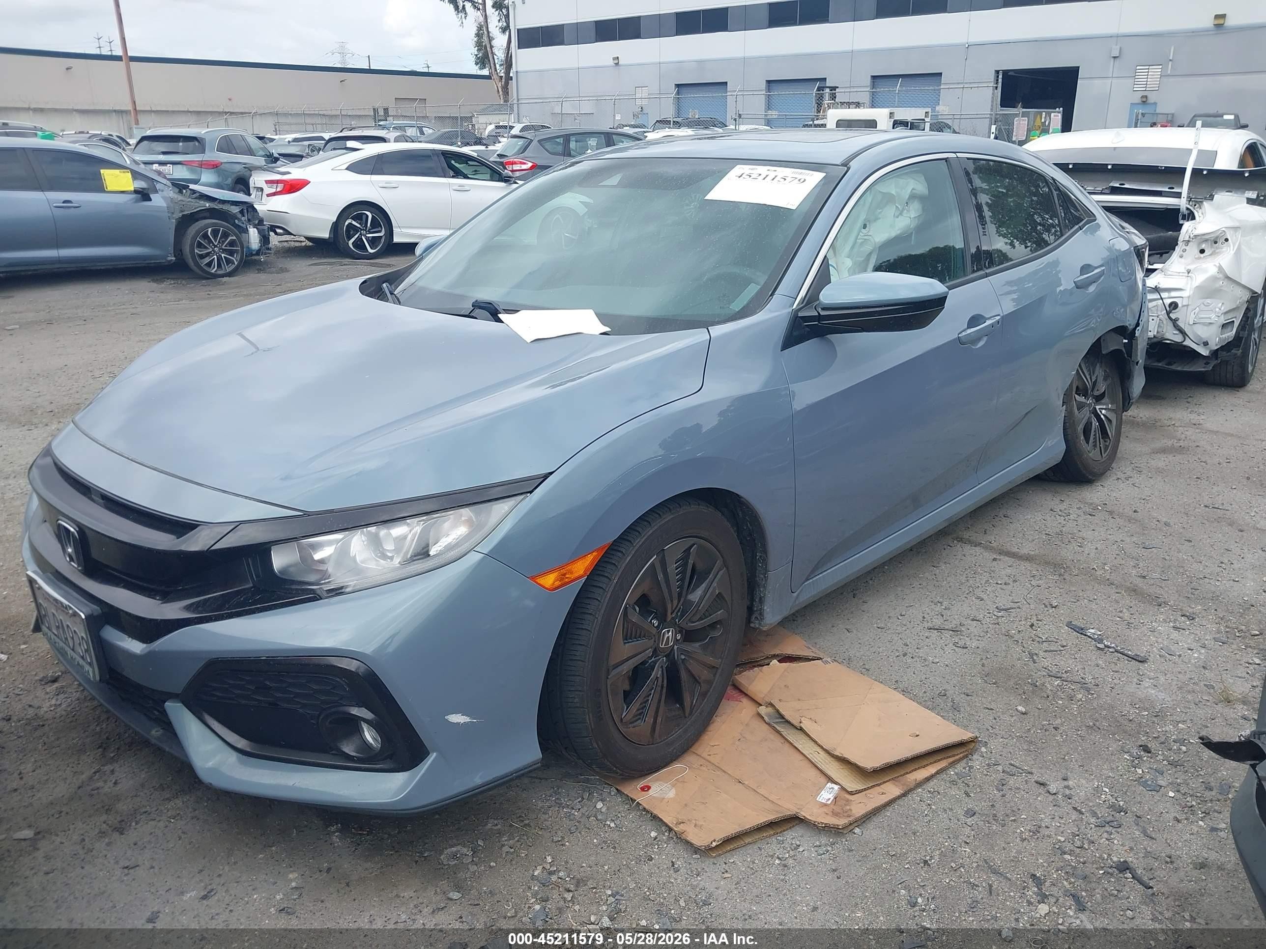 2019 Honda Civic Ex Серый vin: SHHFK7H61KU423615