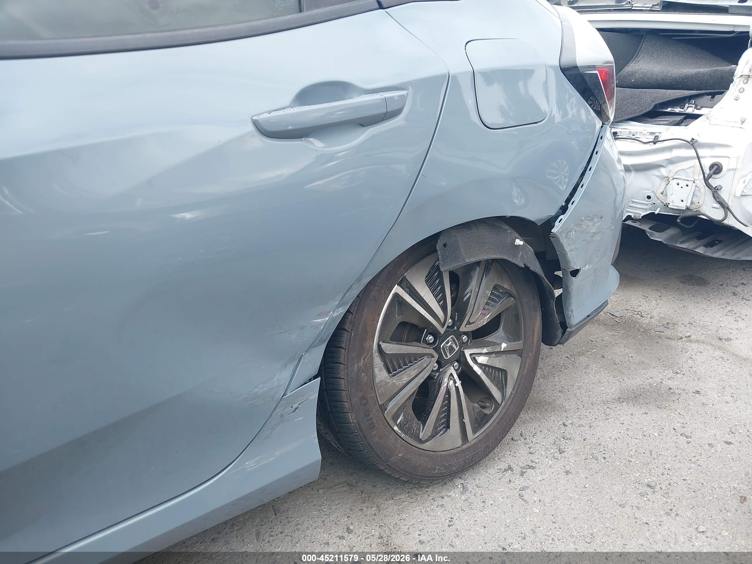2019 Honda Civic Ex Серый vin: SHHFK7H61KU423615