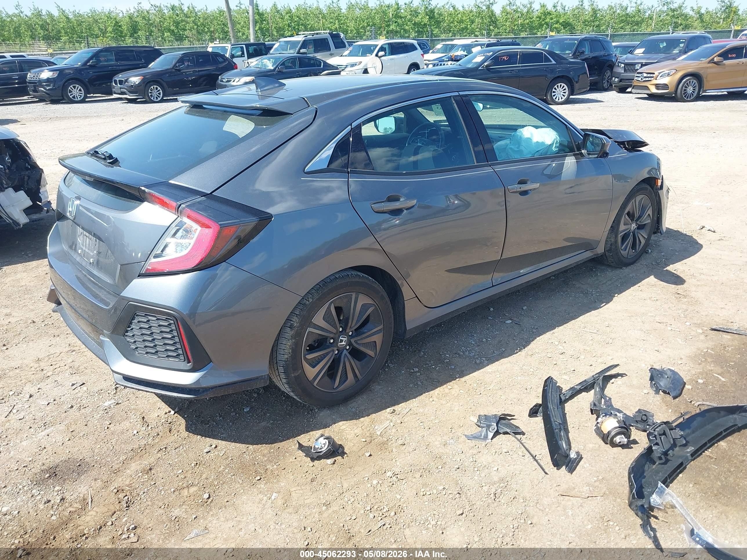 2019 Honda Civic Ex Черный vin: SHHFK7H62KU402322
