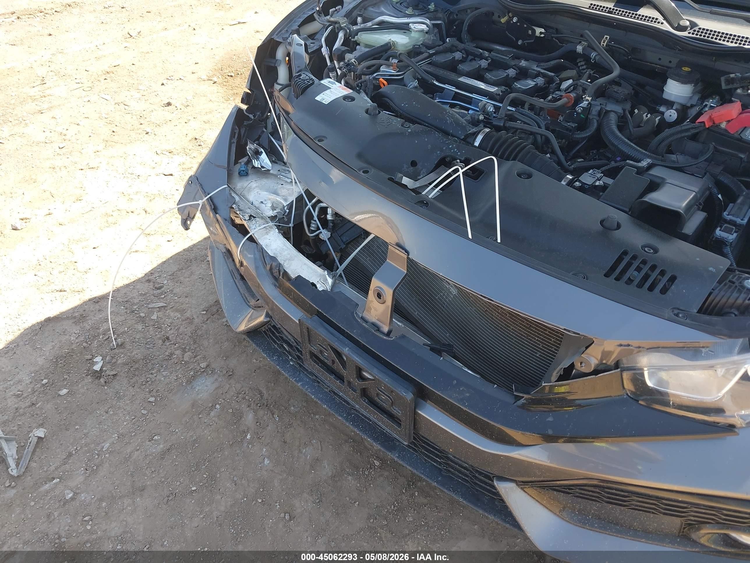 2019 Honda Civic Ex Черный vin: SHHFK7H62KU402322