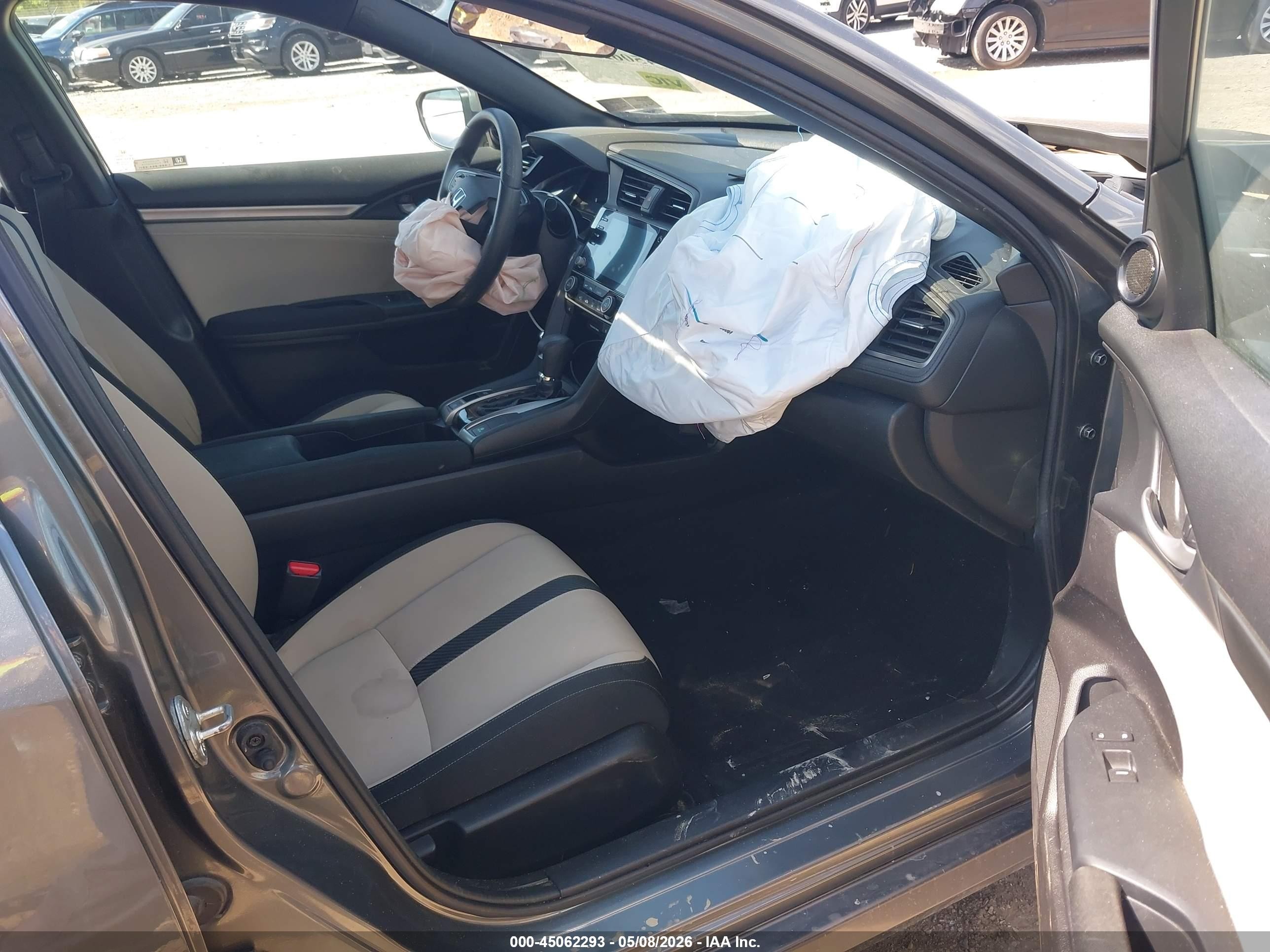 2019 Honda Civic Ex Черный vin: SHHFK7H62KU402322