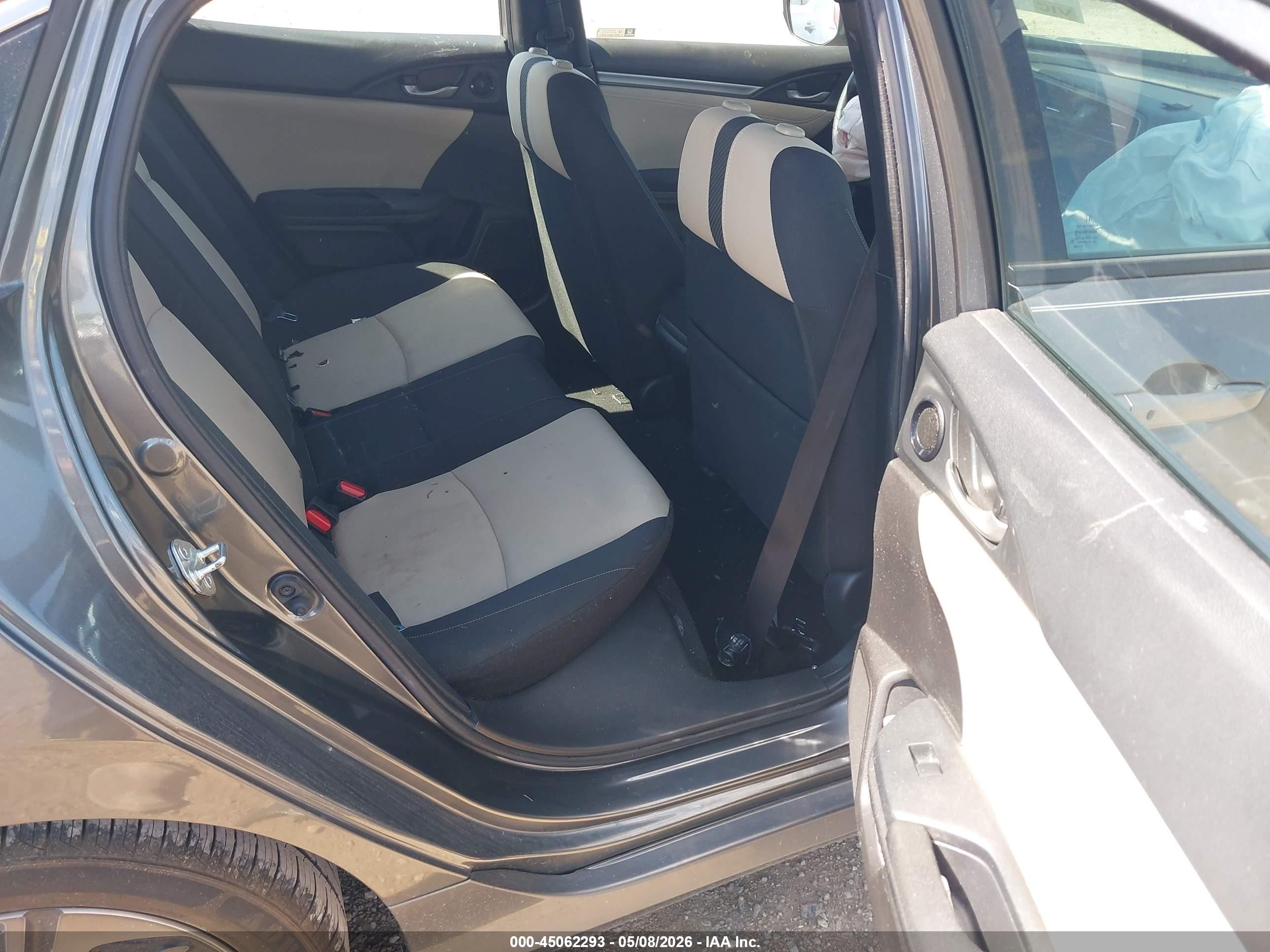 2019 Honda Civic Ex Черный vin: SHHFK7H62KU402322
