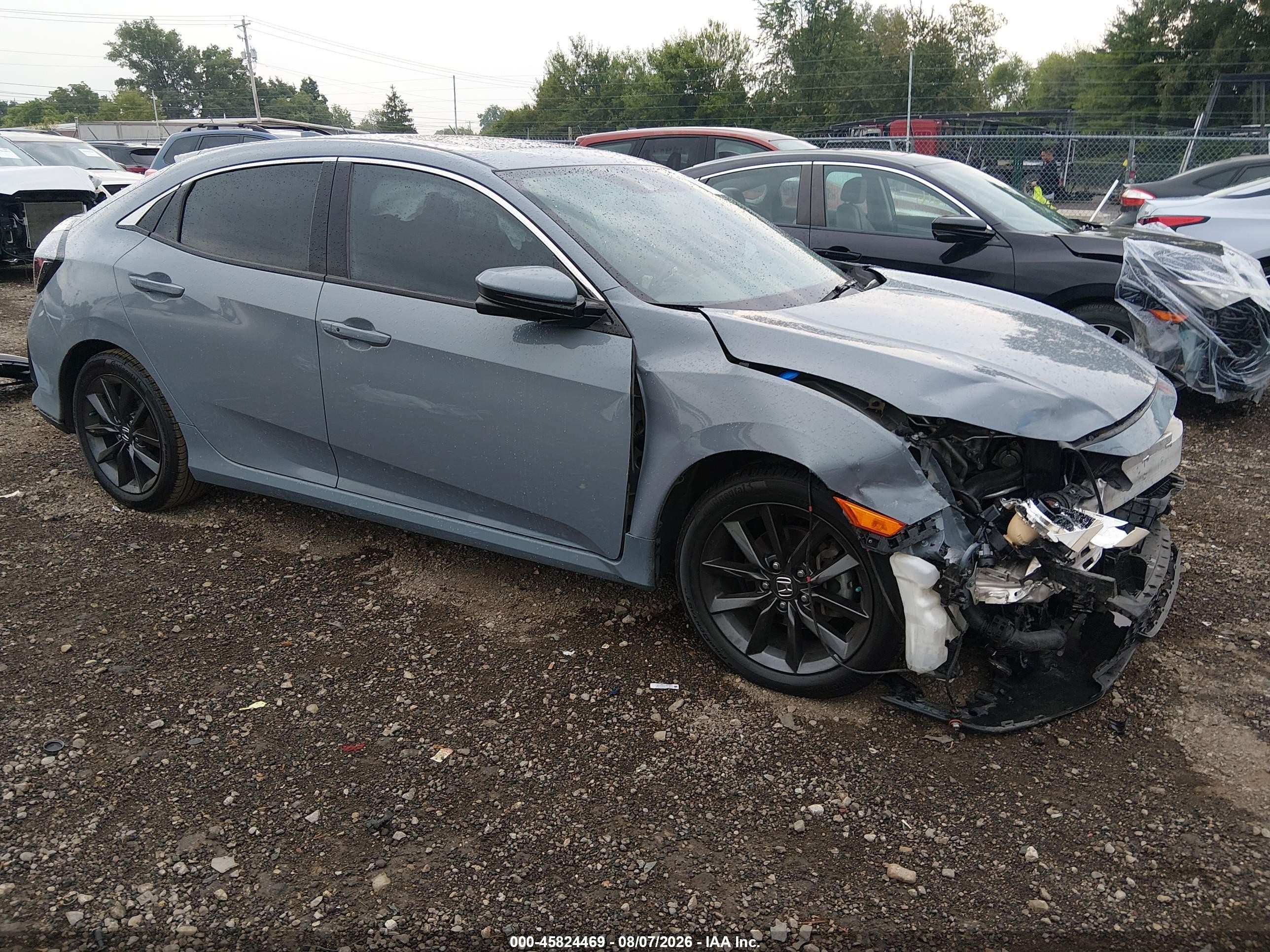 2021 Honda Civic Ex Gray vin: SHHFK7H62MU214029