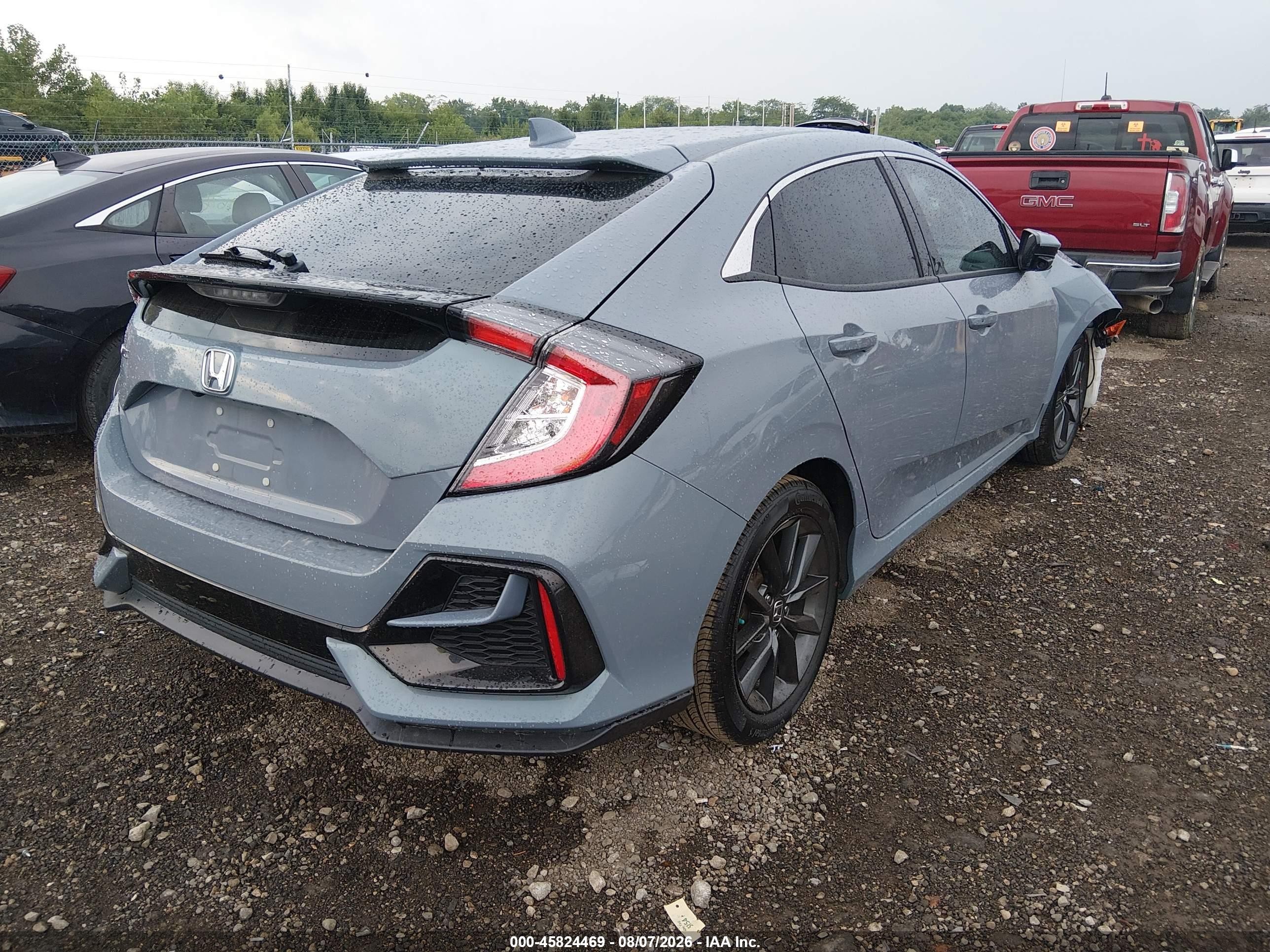 2021 Honda Civic Ex Gray vin: SHHFK7H62MU214029