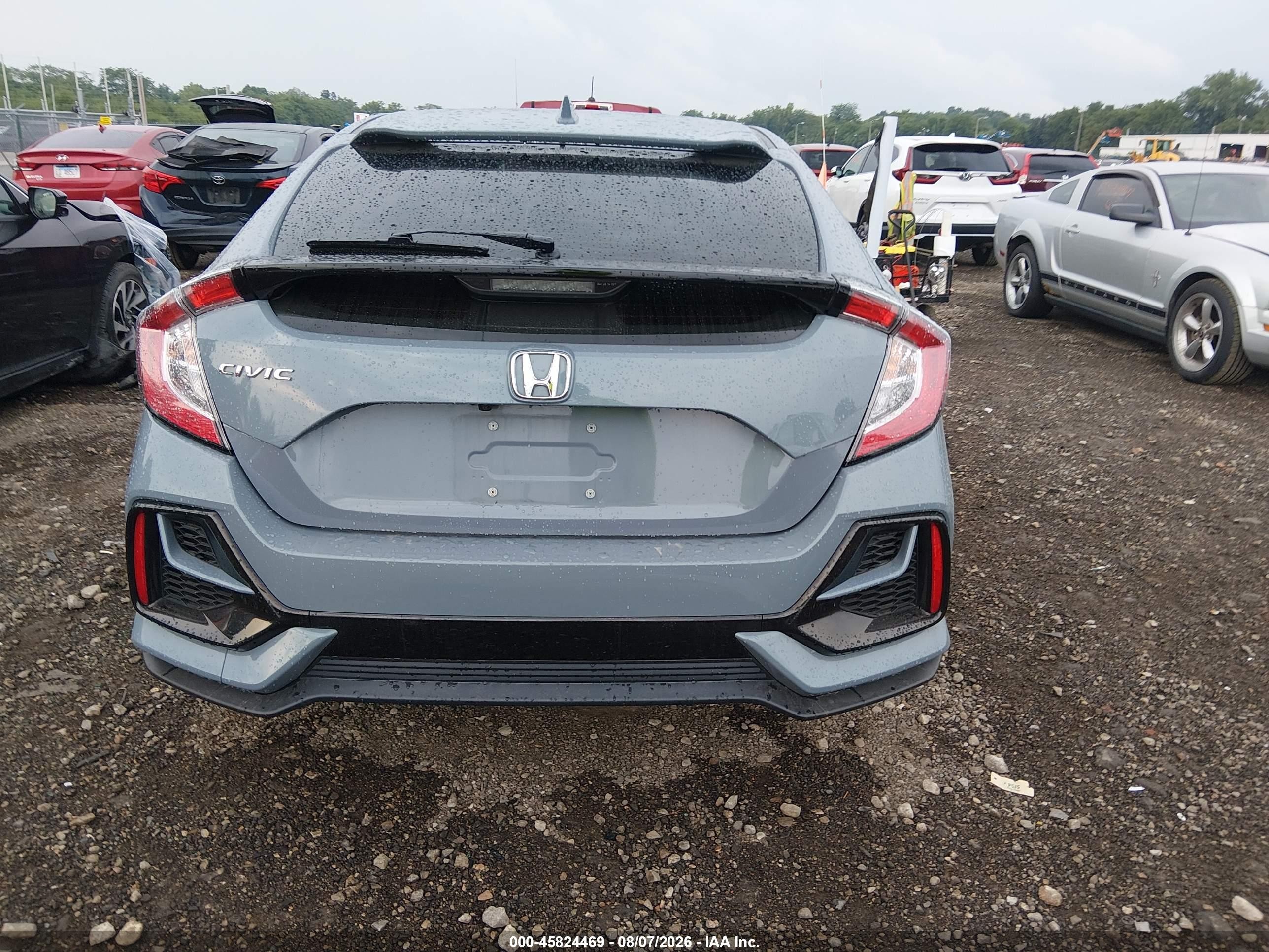 2021 Honda Civic Ex Gray vin: SHHFK7H62MU214029