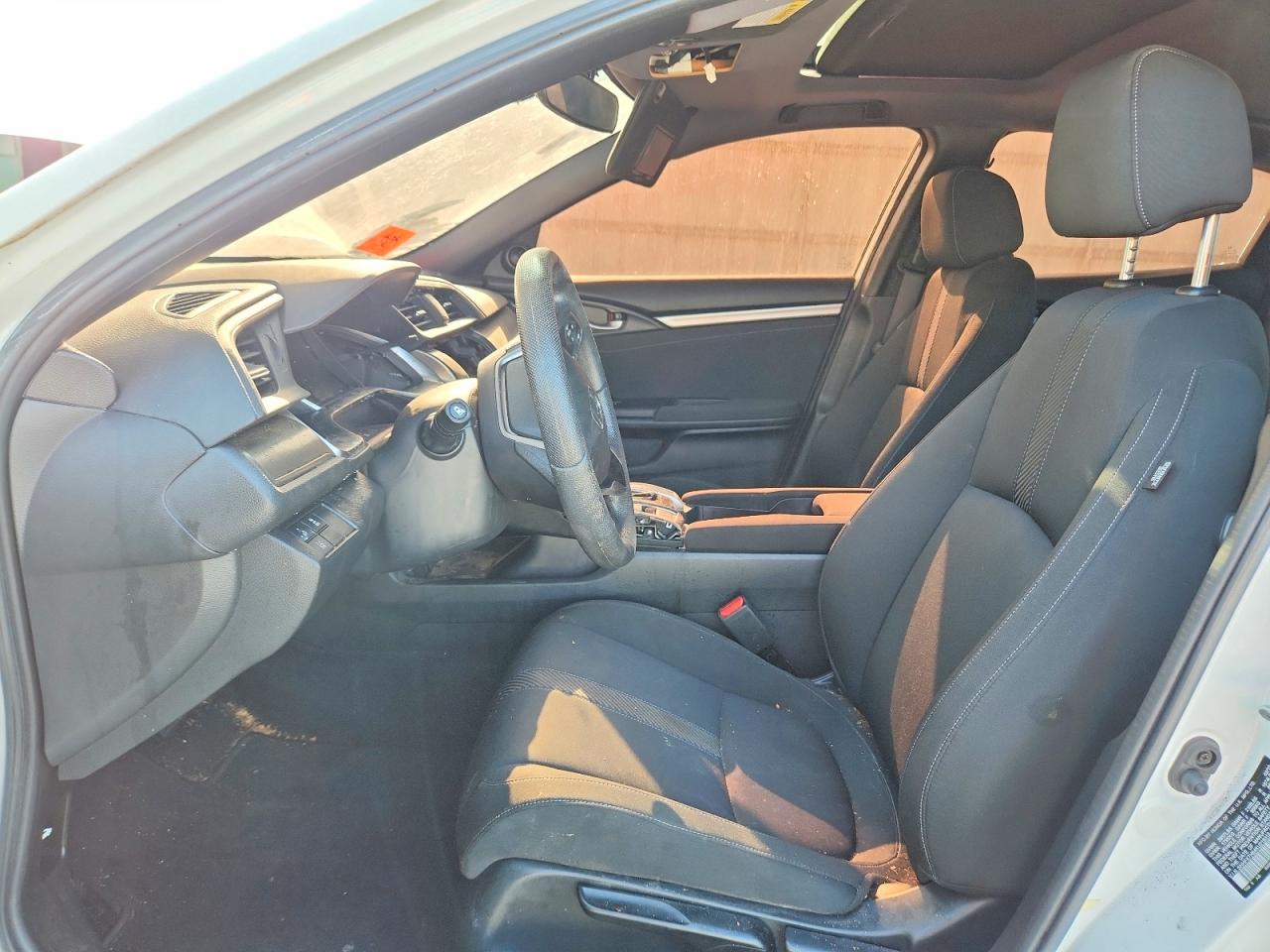 2019 Honda Civic Ex White vin: SHHFK7H64KU219312