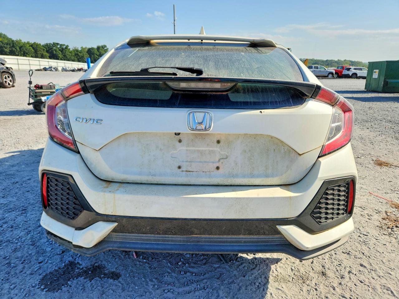 2019 Honda Civic Ex White vin: SHHFK7H64KU219312