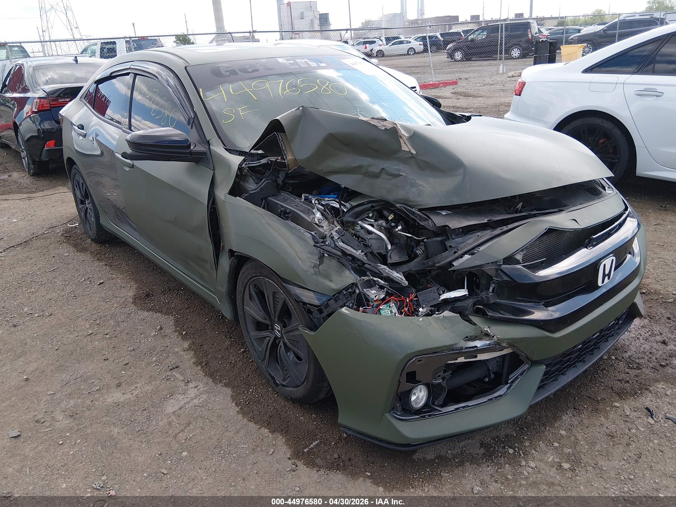 2019 Honda Civic Ex Зеленый vin: SHHFK7H65KU205807