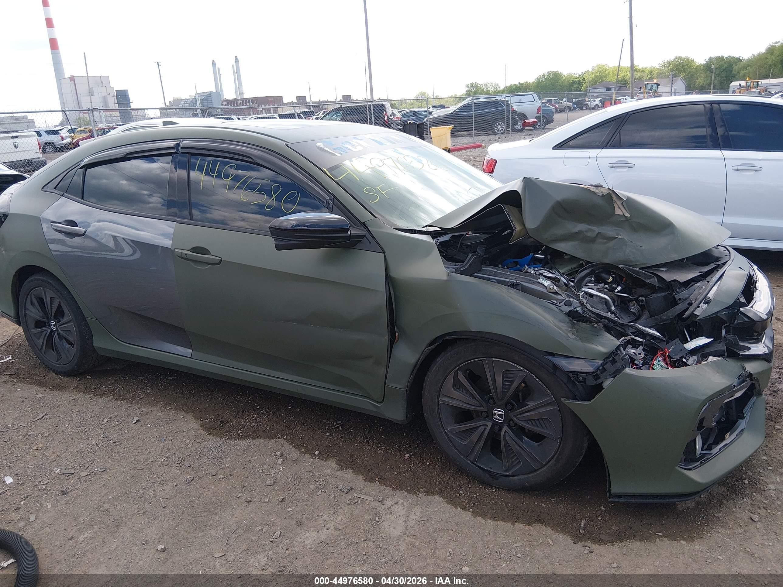 2019 Honda Civic Ex Зеленый vin: SHHFK7H65KU205807