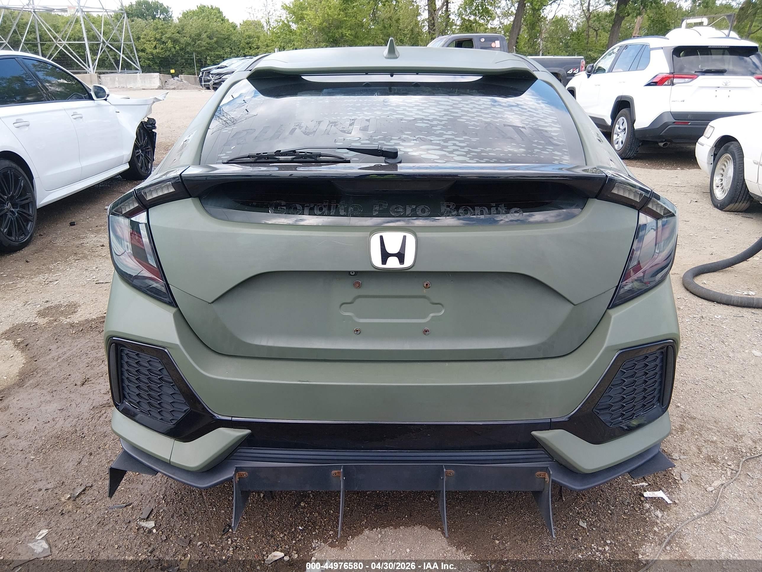 2019 Honda Civic Ex Зеленый vin: SHHFK7H65KU205807
