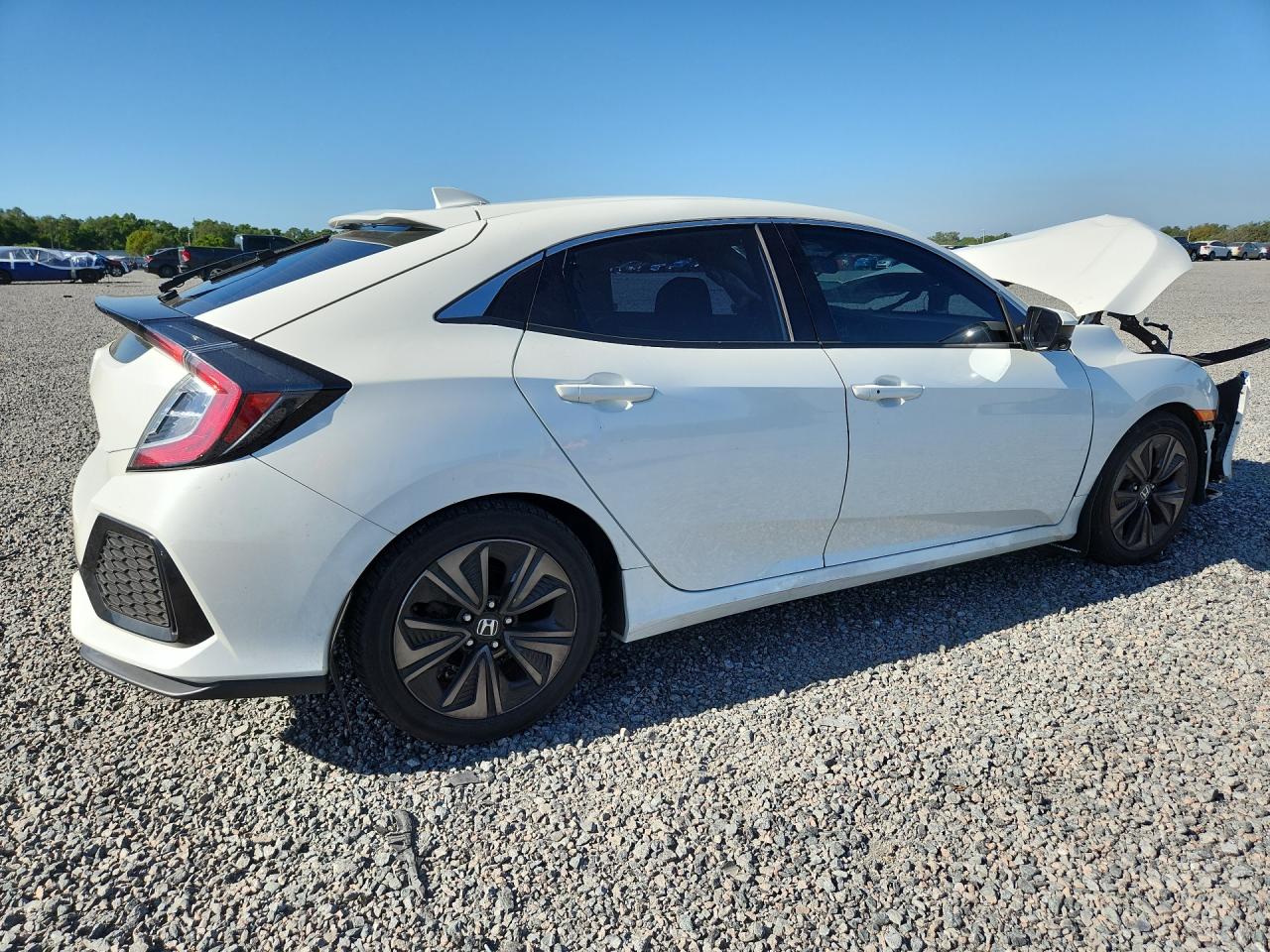 2019 Honda Civic Ex White vin: SHHFK7H65KU424637