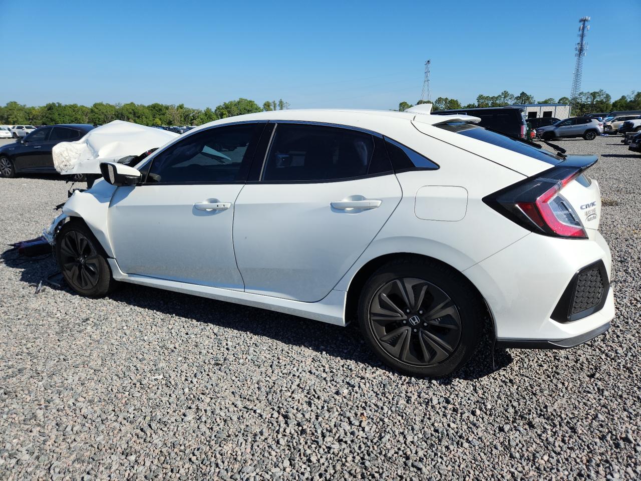 2019 Honda Civic Ex White vin: SHHFK7H65KU424637
