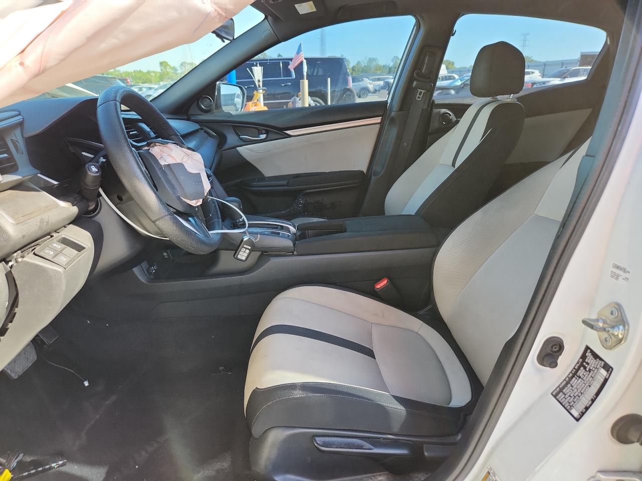 2019 Honda Civic Ex White vin: SHHFK7H65KU424637
