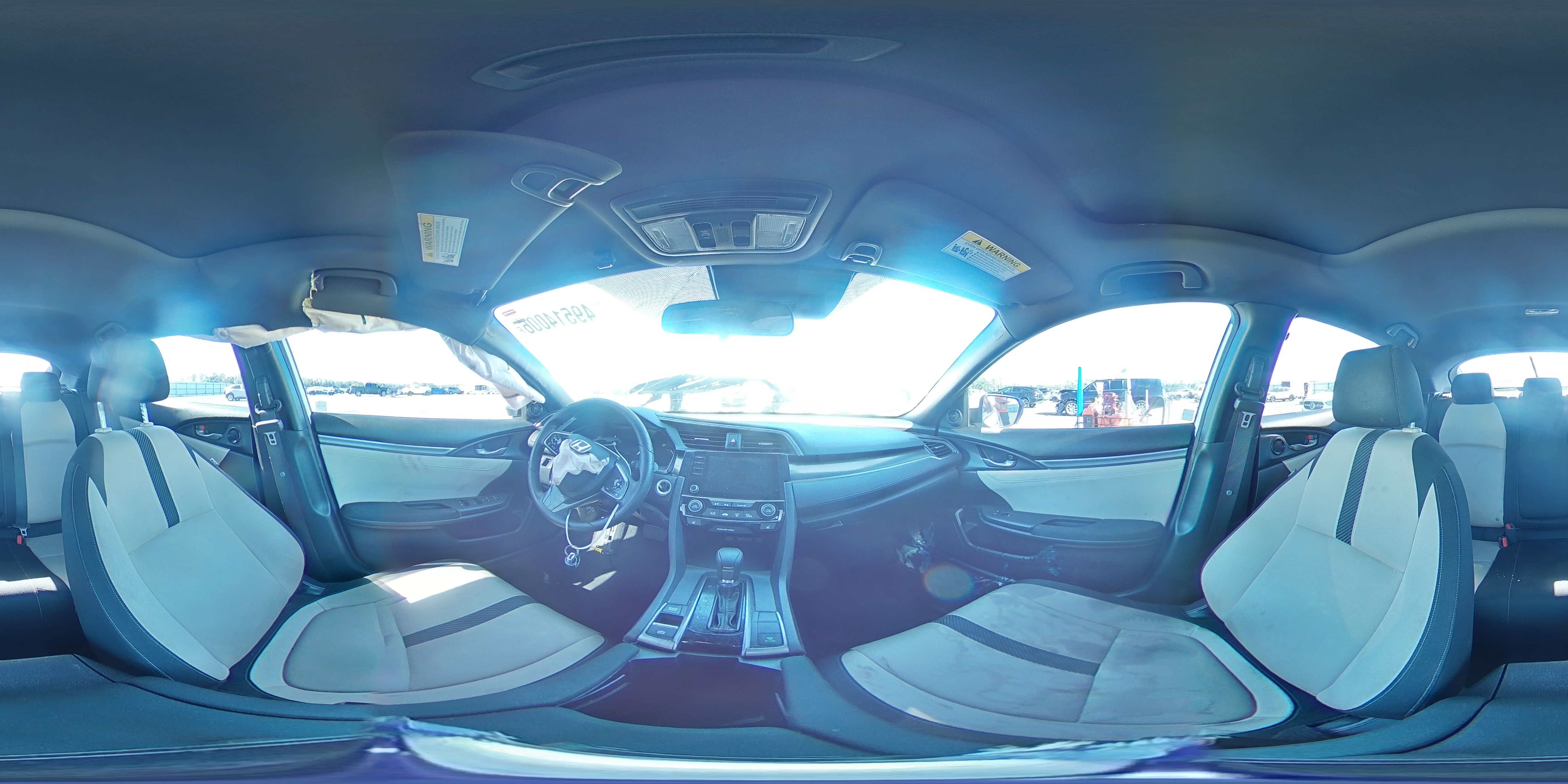 2019 Honda Civic Ex White vin: SHHFK7H65KU424637