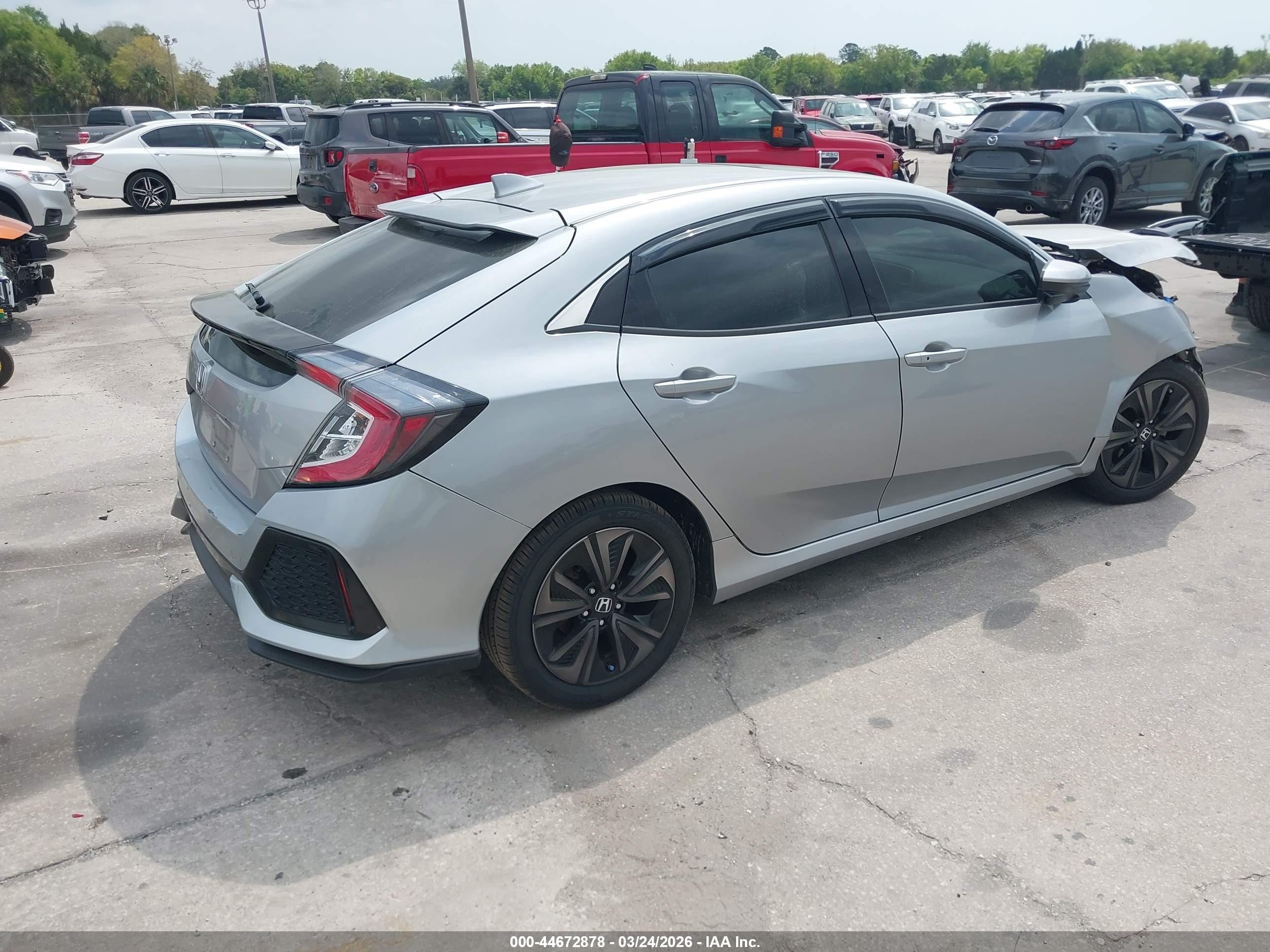 2019 Honda Civic Ex Серебряный vin: SHHFK7H66KU219151