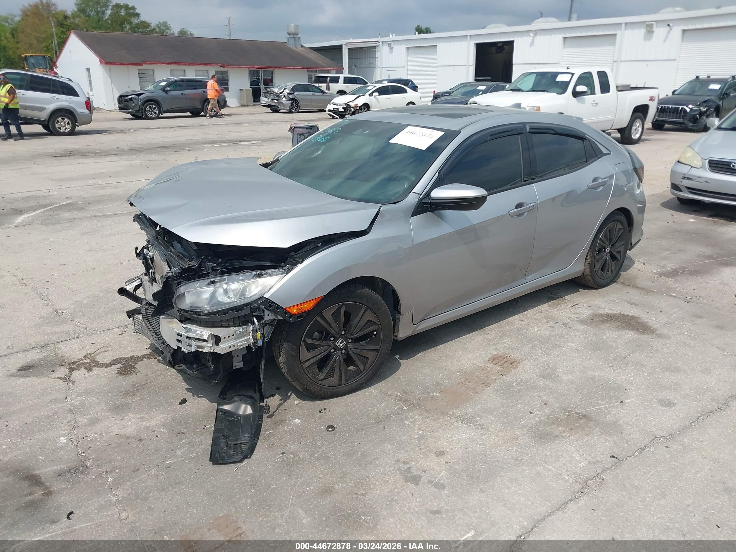 2019 Honda Civic Ex Серебряный vin: SHHFK7H66KU219151